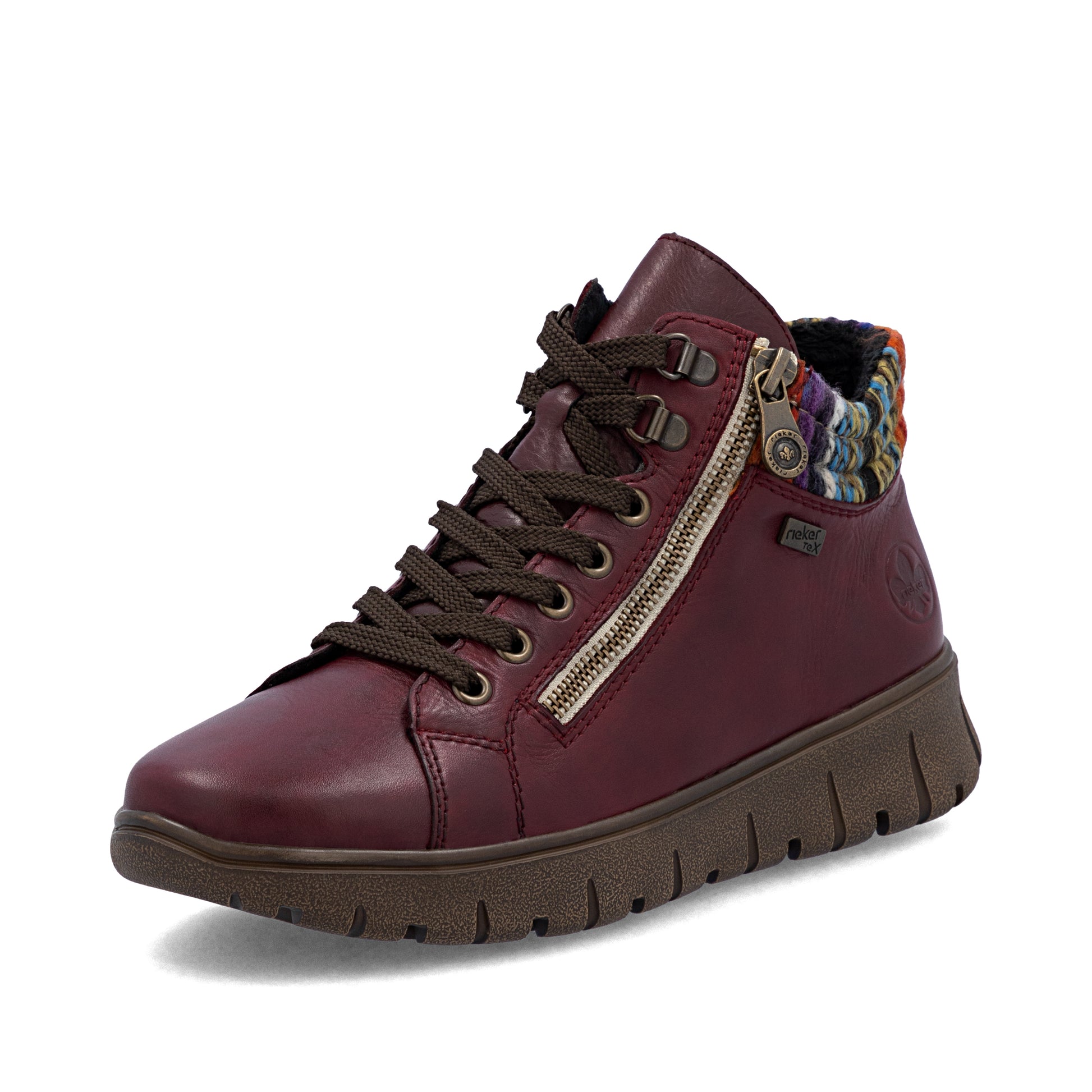 Red Zip Boots for Women | Rieker N1305-35