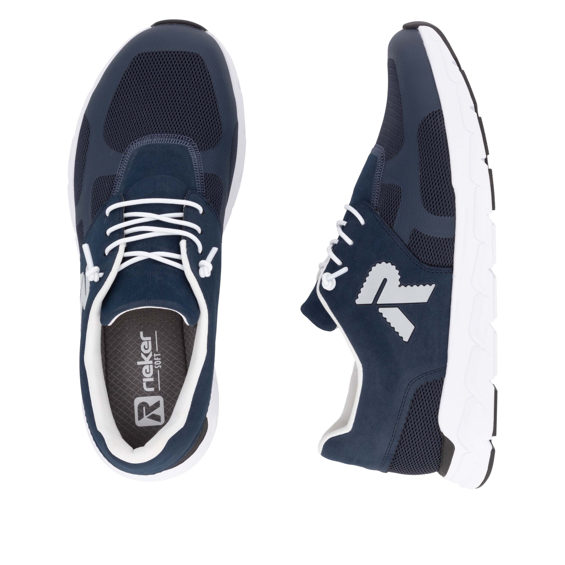 Blue Elasticated Shoes for Men | Rieker 09100-14