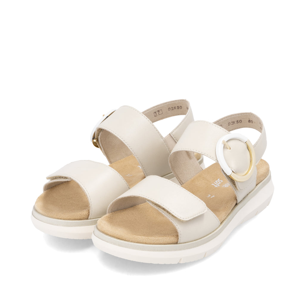 Beige Hook & Loop Sandals for Women | Remonte D2K50-80