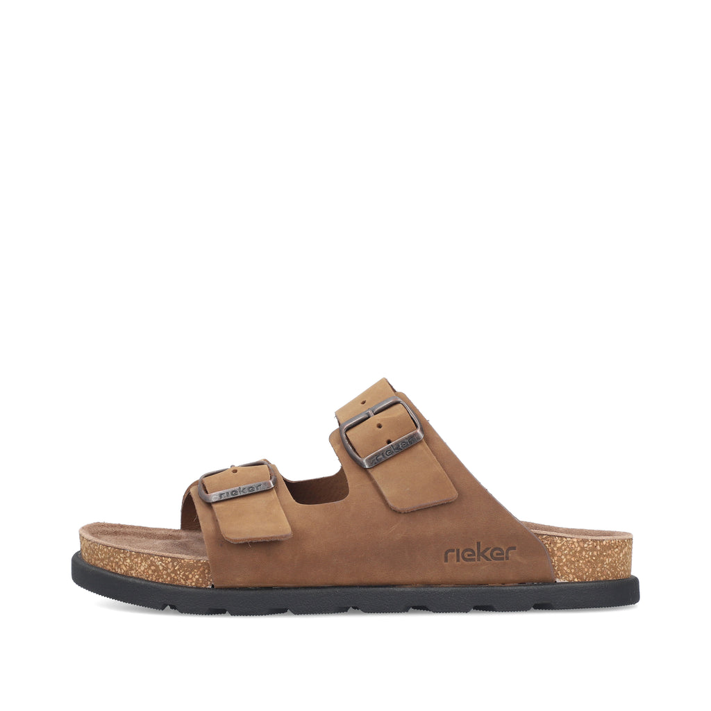 Brown Buckle Sandals for Men | Rieker 21190-26