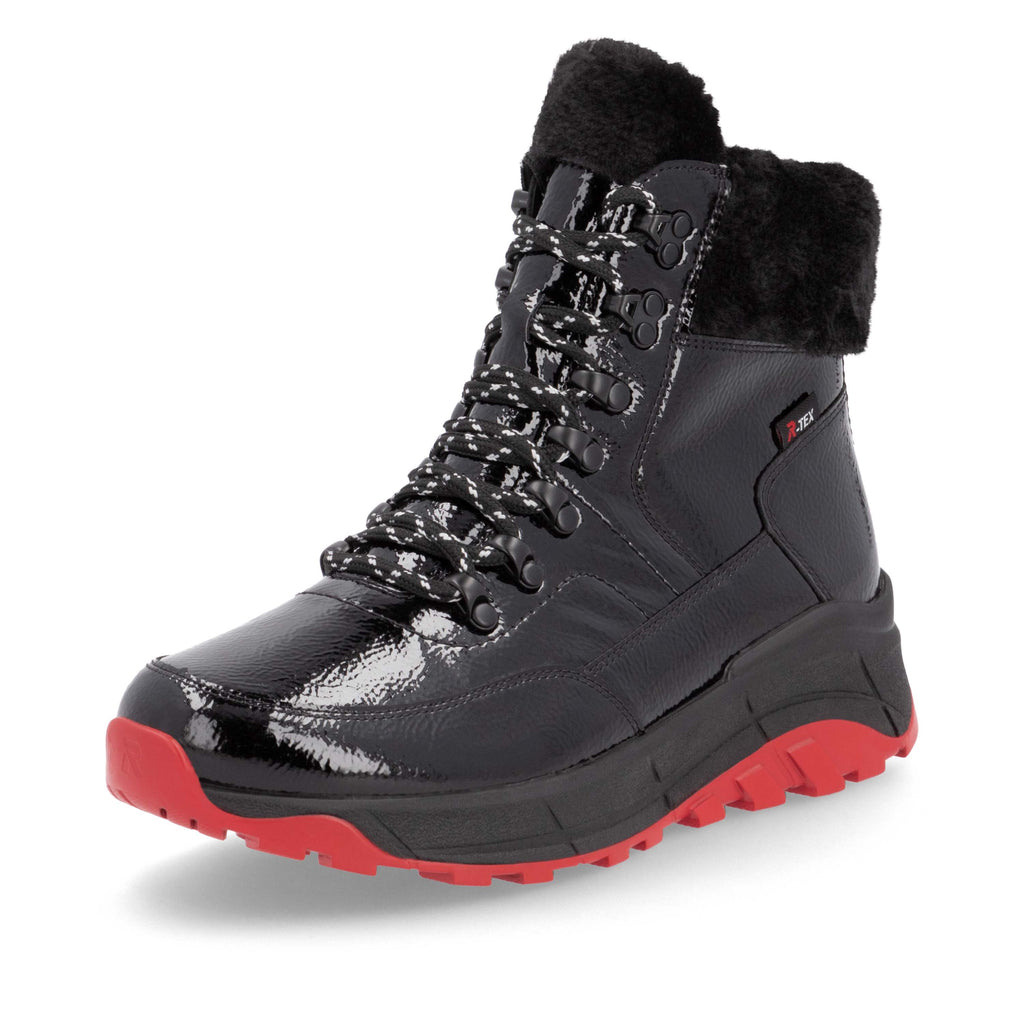 Black Zip Boots for Women | Rieker Sport W0063-01