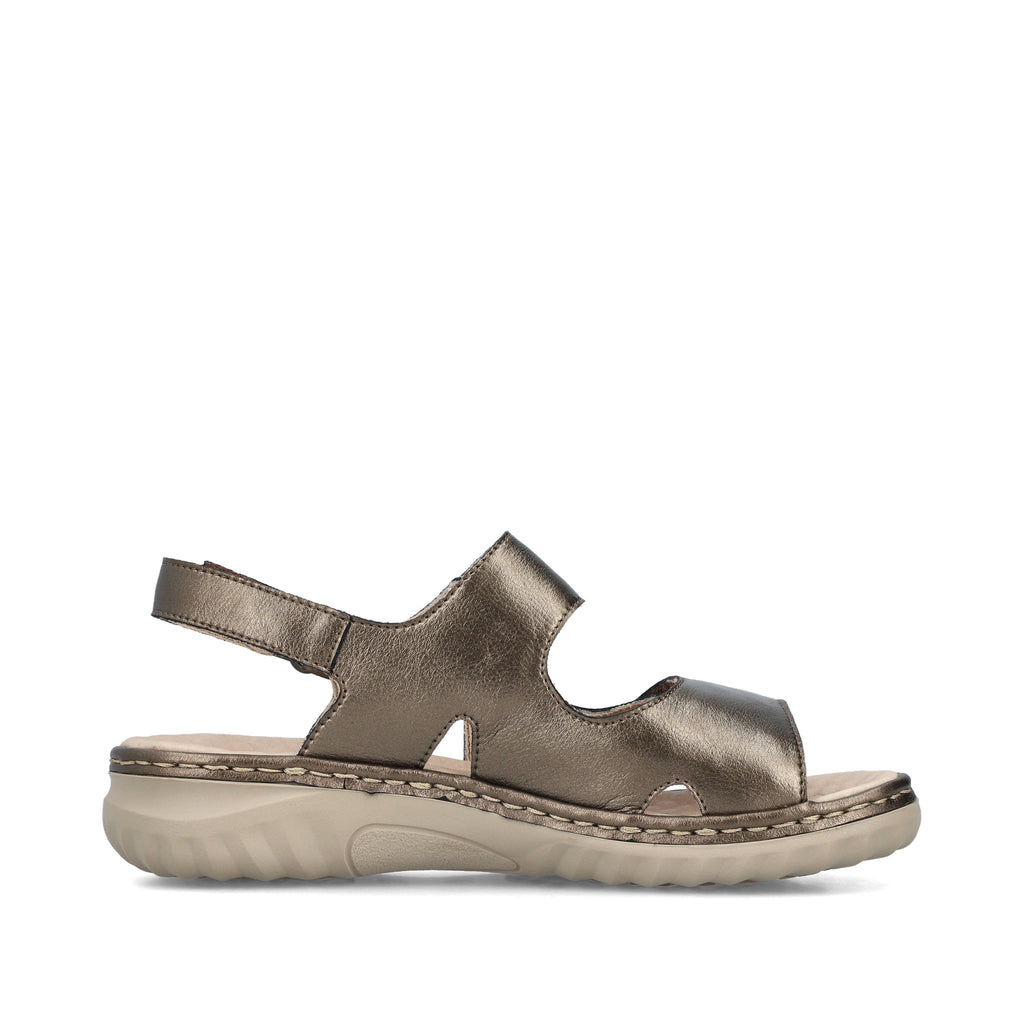 Bronze Hook & Loop Sandals for Women | Rieker 60462-90