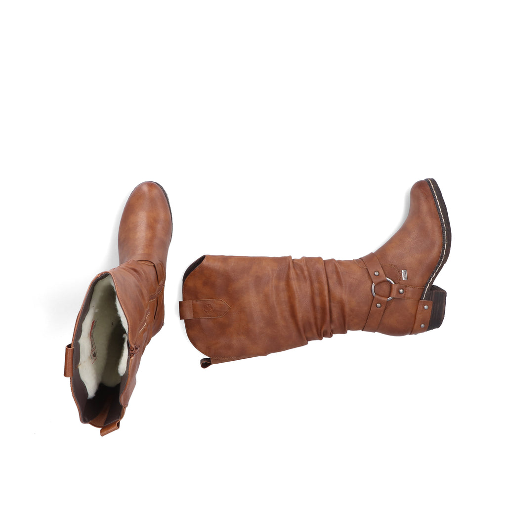 Brown Zip Boots for Women | Rieker 93670-24