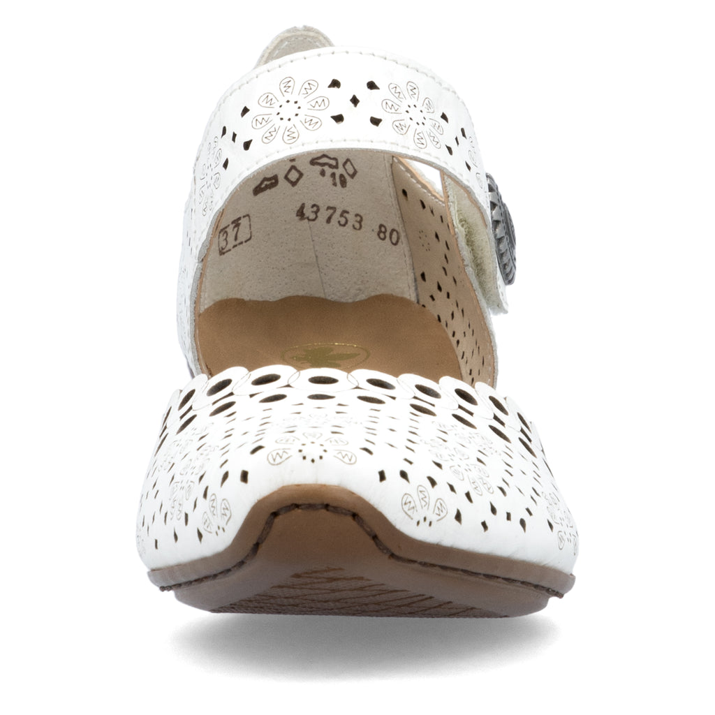 White Hook & Loop Shoes for Women | Rieker 43753-80