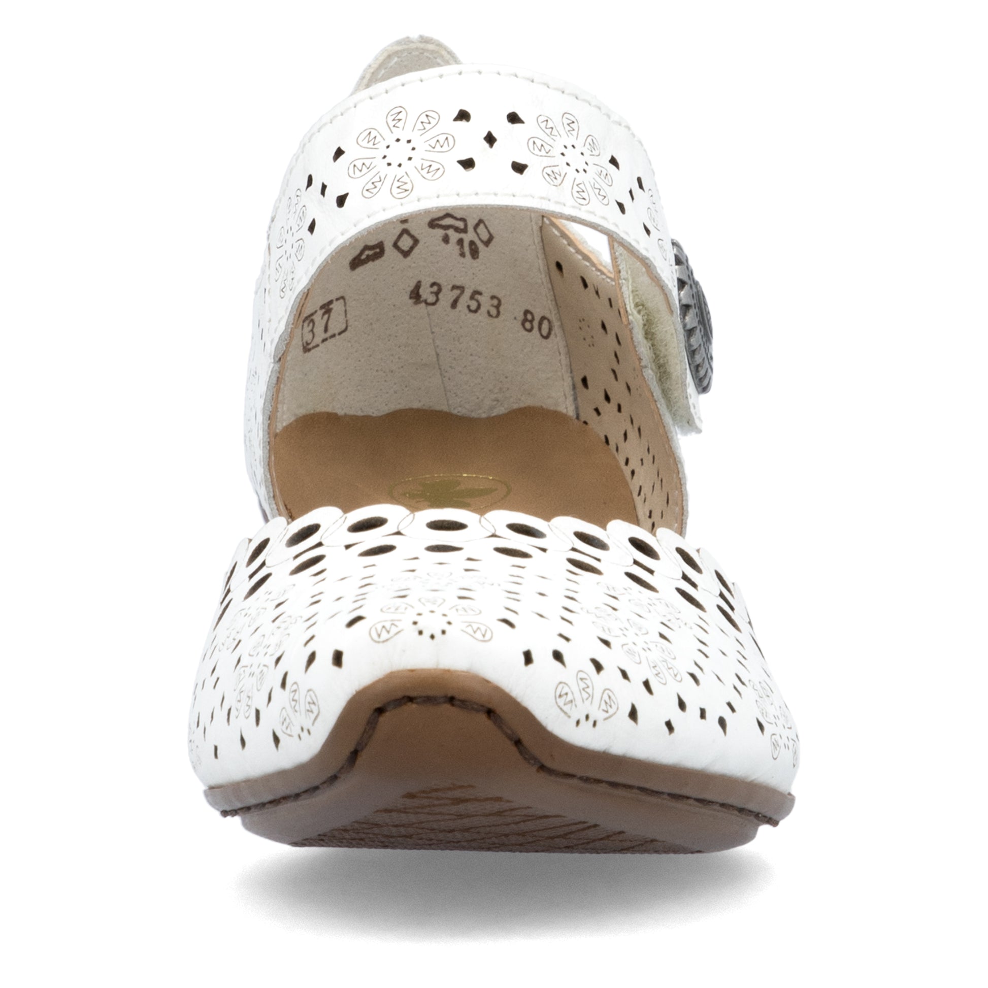 White Hook & Loop Shoes for Women | Rieker 43753-80