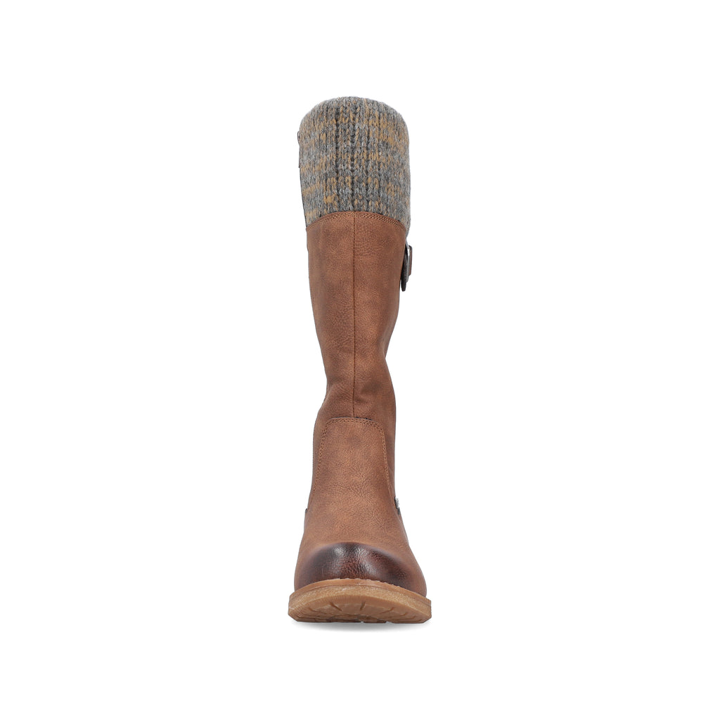 Brown Zip Boots for Women | Rieker 94692-24