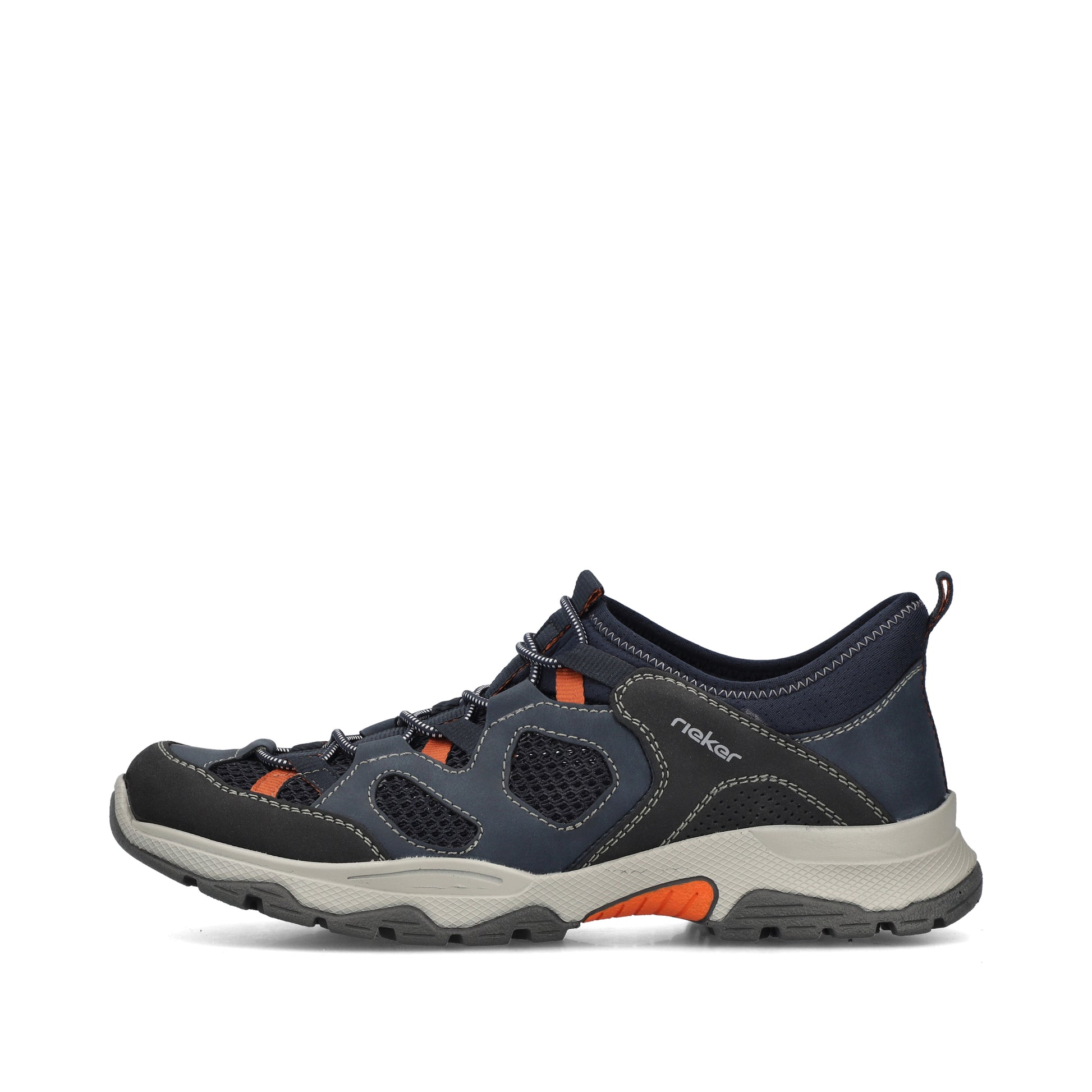 Blue Elasticated Shoes for Men | Rieker B8350-14
