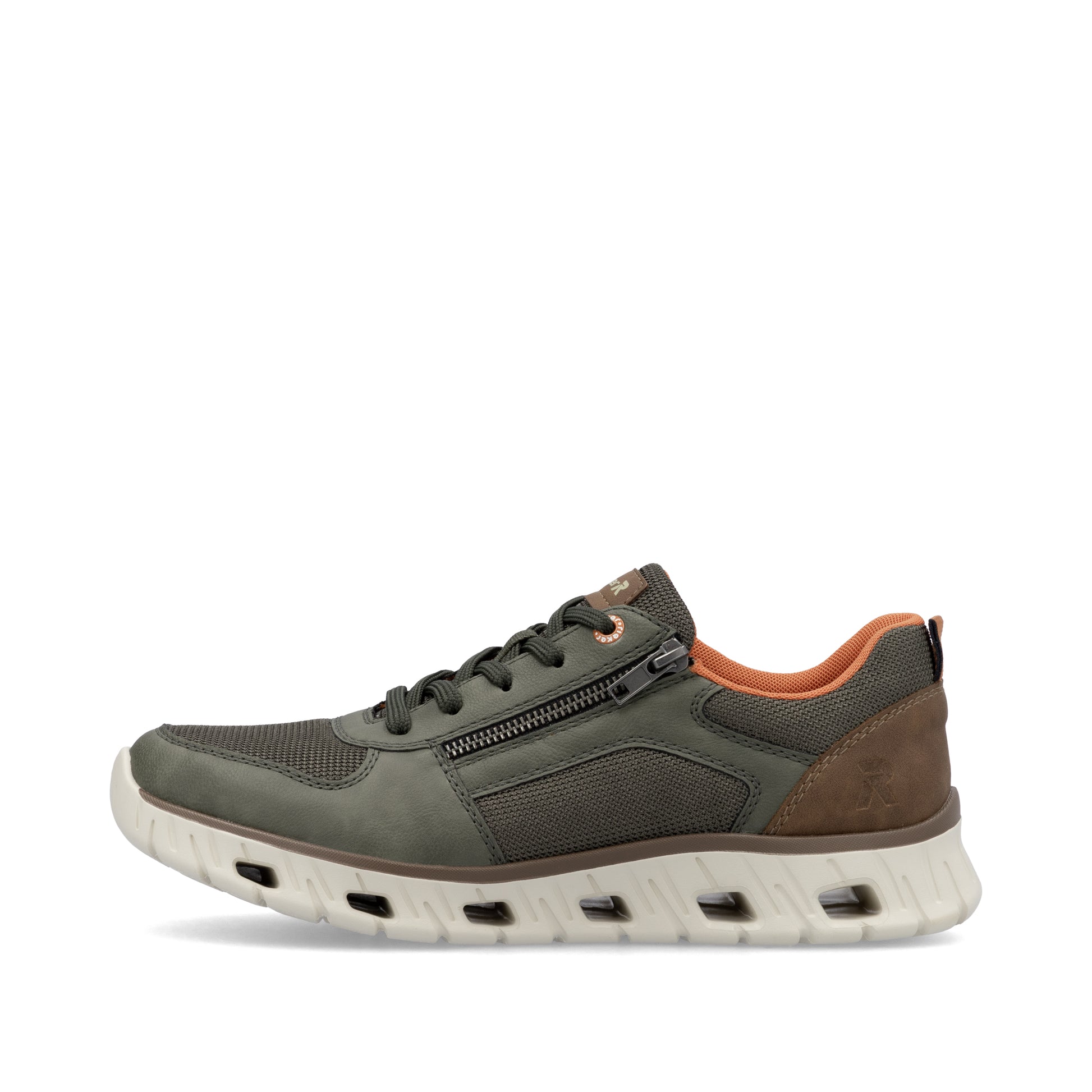 Green Zip Shoes for Men | Rieker 04301-54
