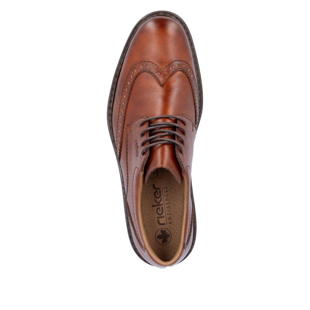 Brown Elasticated Shoes for Men | Rieker 17620-24