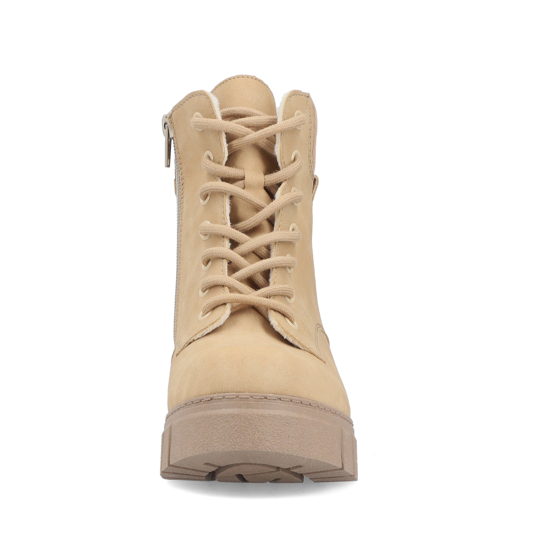 Beige Zip Boots for Women | Rieker 74532-60