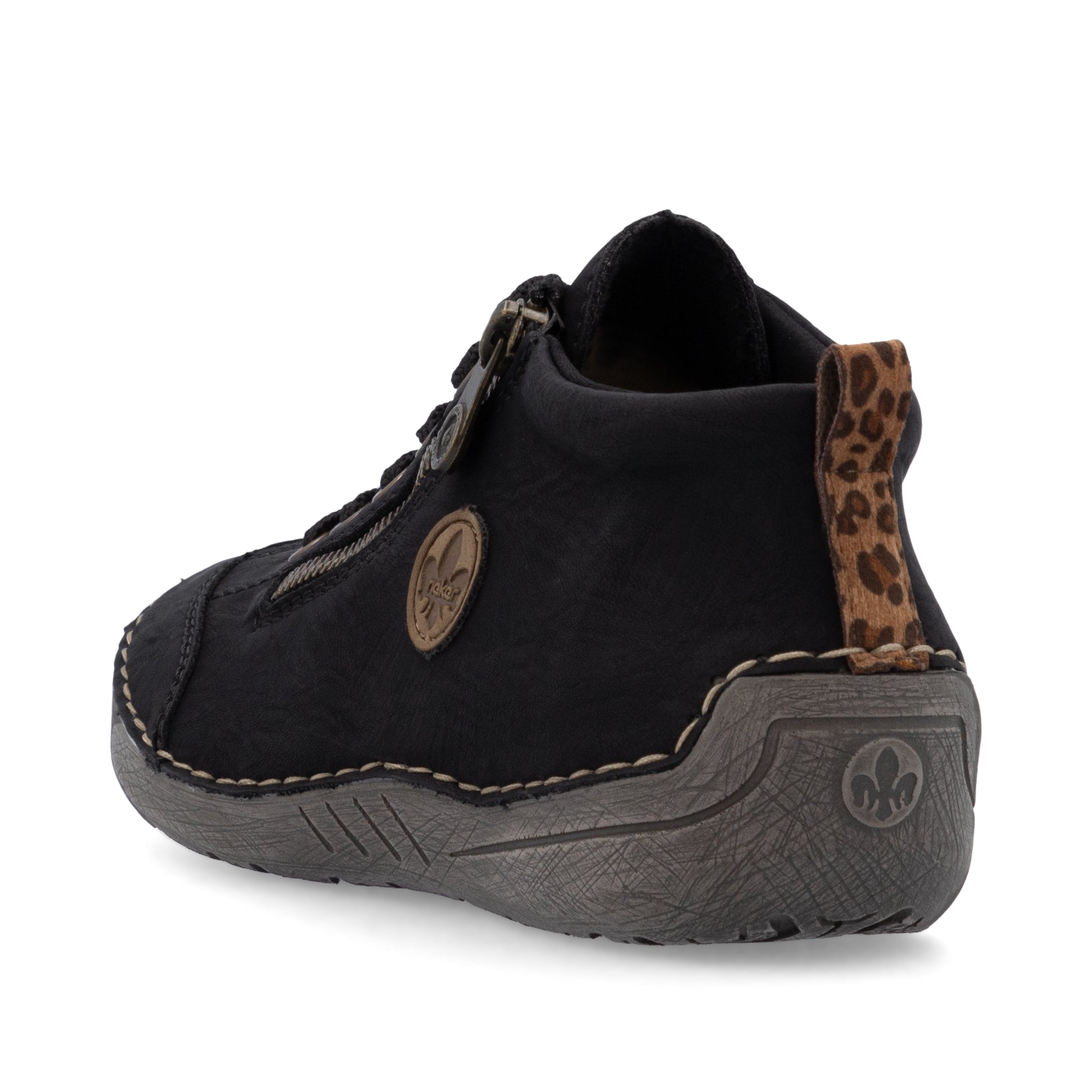 Black Zip Boots for Women | Rieker 52514-00
