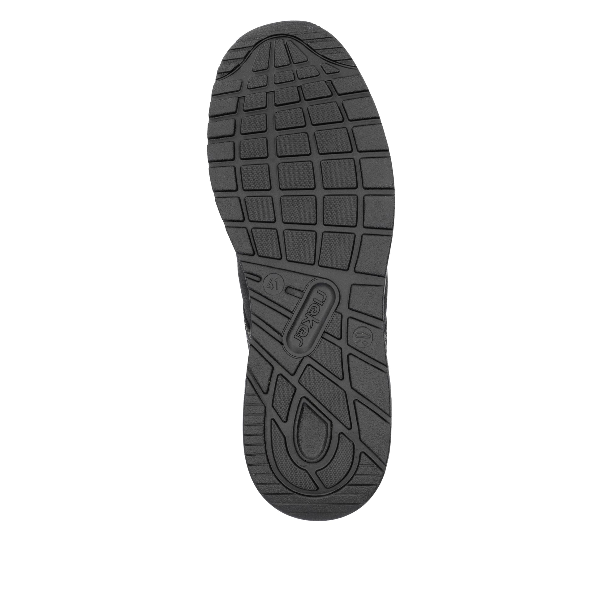 Black Elasticated Shoes for Men | Rieker B1051-00
