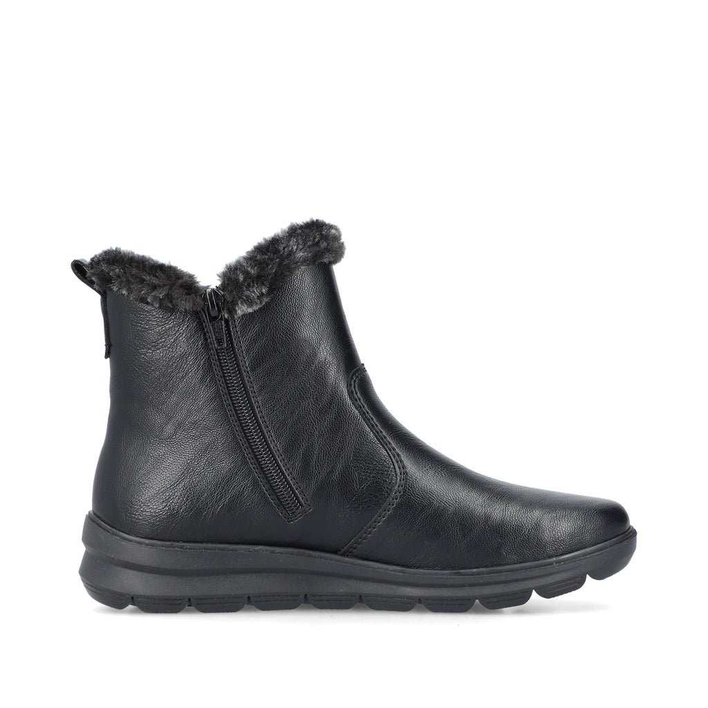Black Zip Boots for Women | Rieker Z0061-00