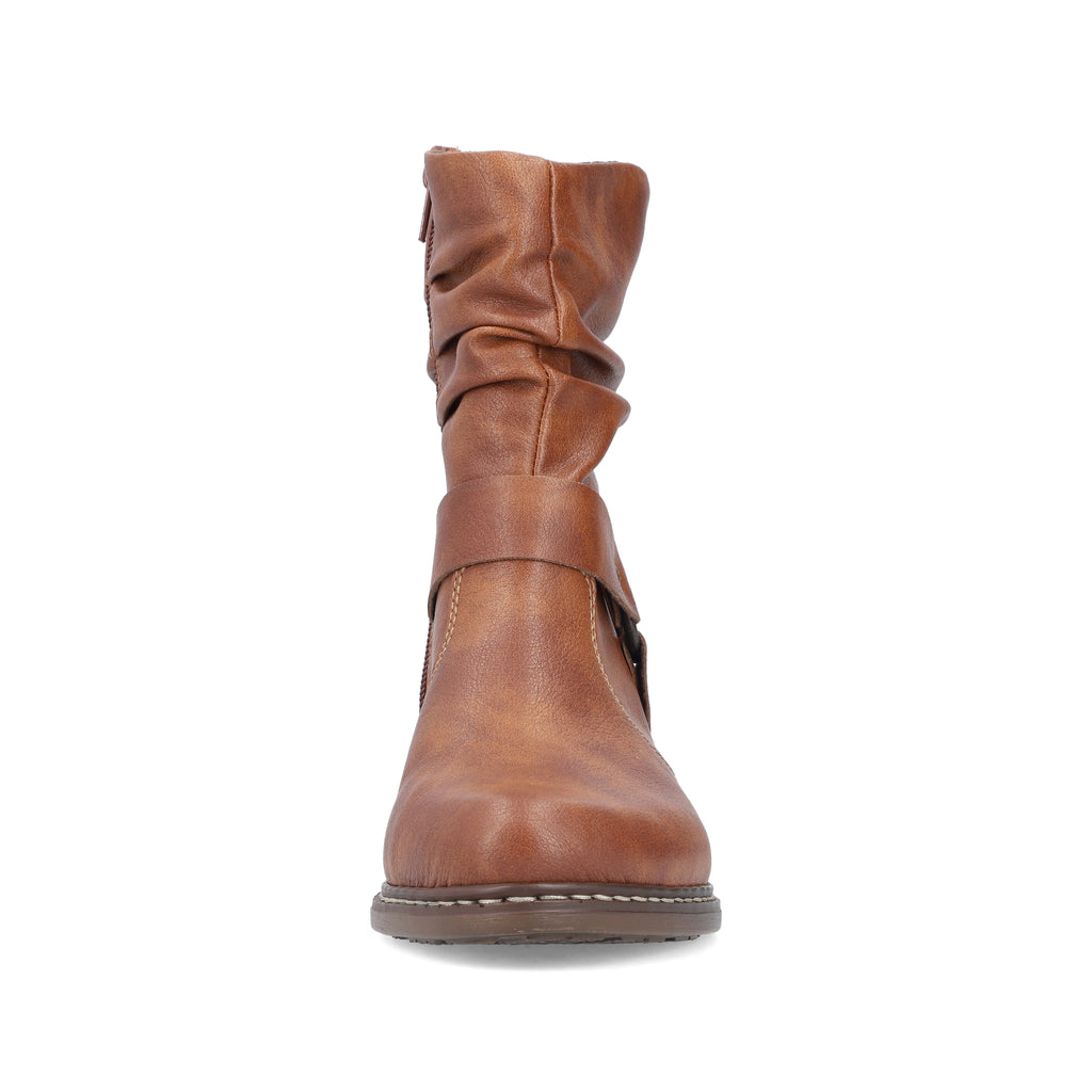 Brown Zip Boots for Women | Rieker Y0850-24