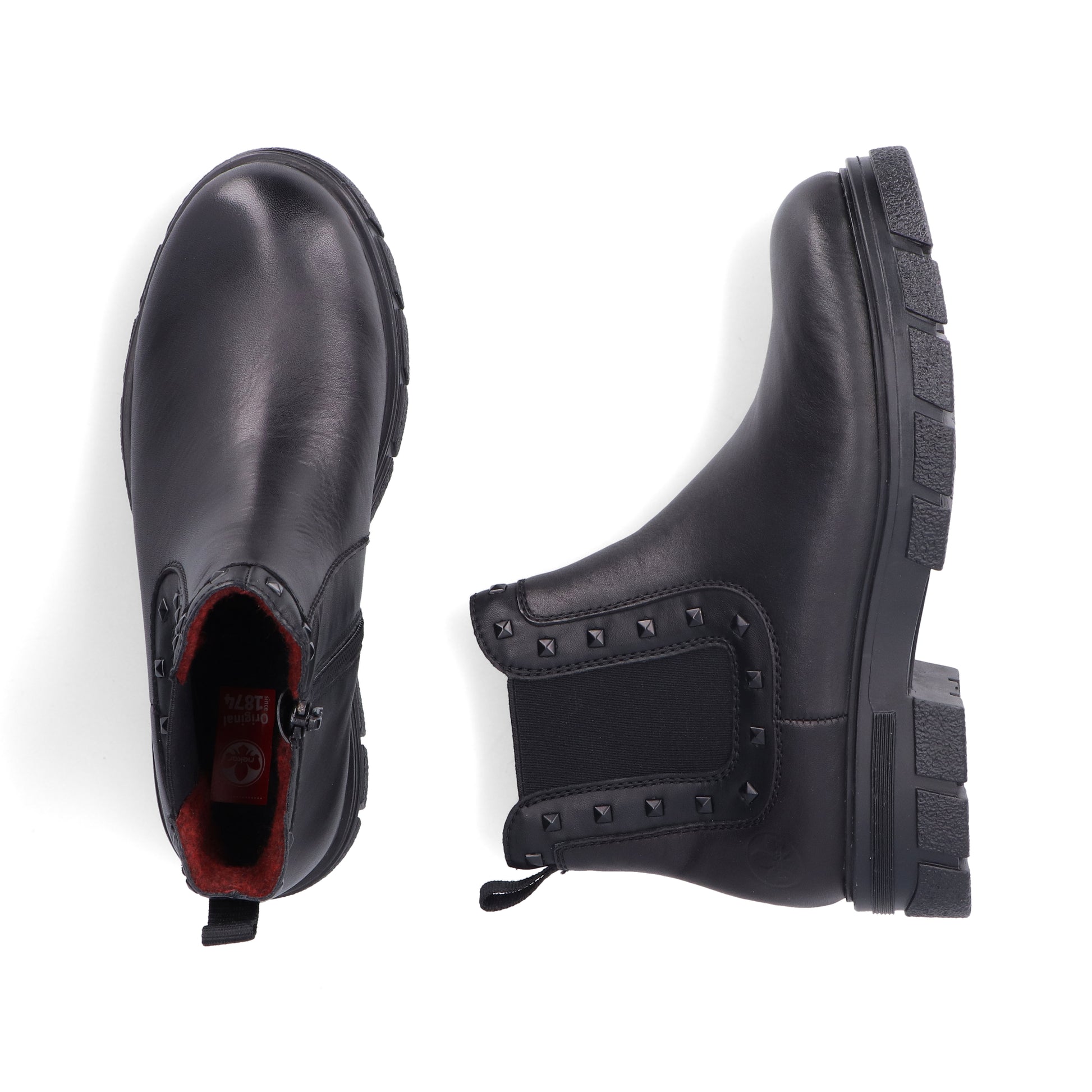 Black Zip Boots for Women | Rieker Z9154-00