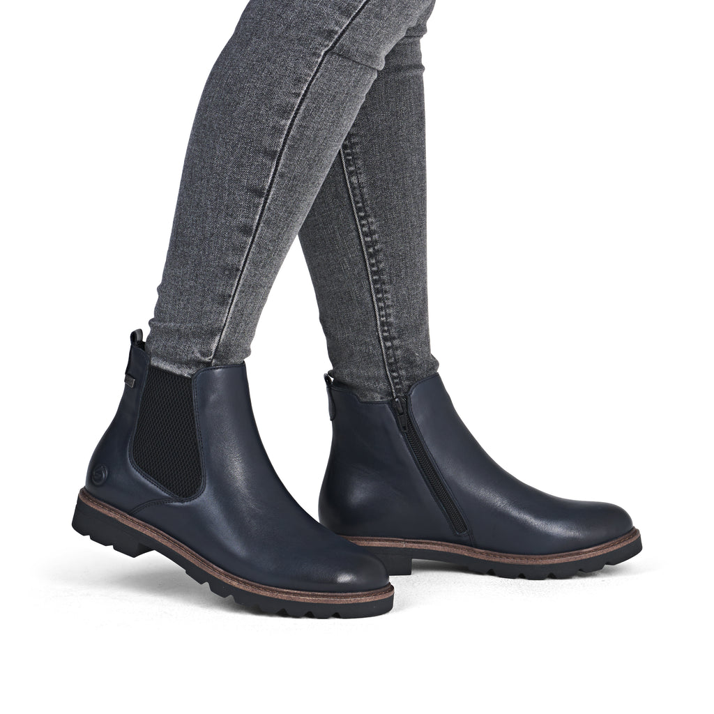 Blue Zip Boots for Women | Remonte D2Q70-14