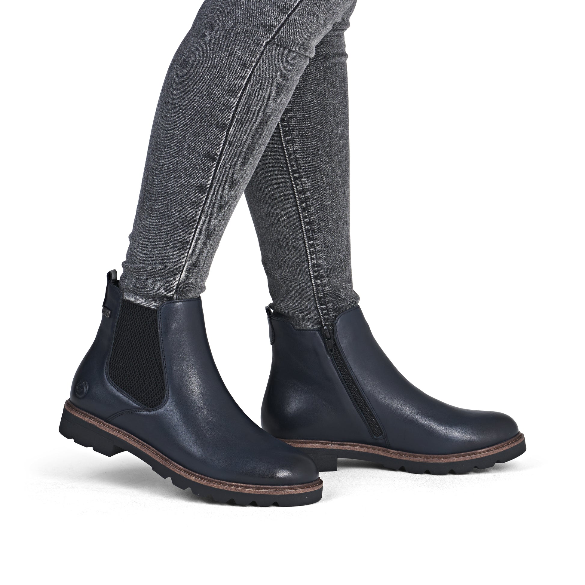 Blue Zip Boots for Women | Remonte D2Q70-14