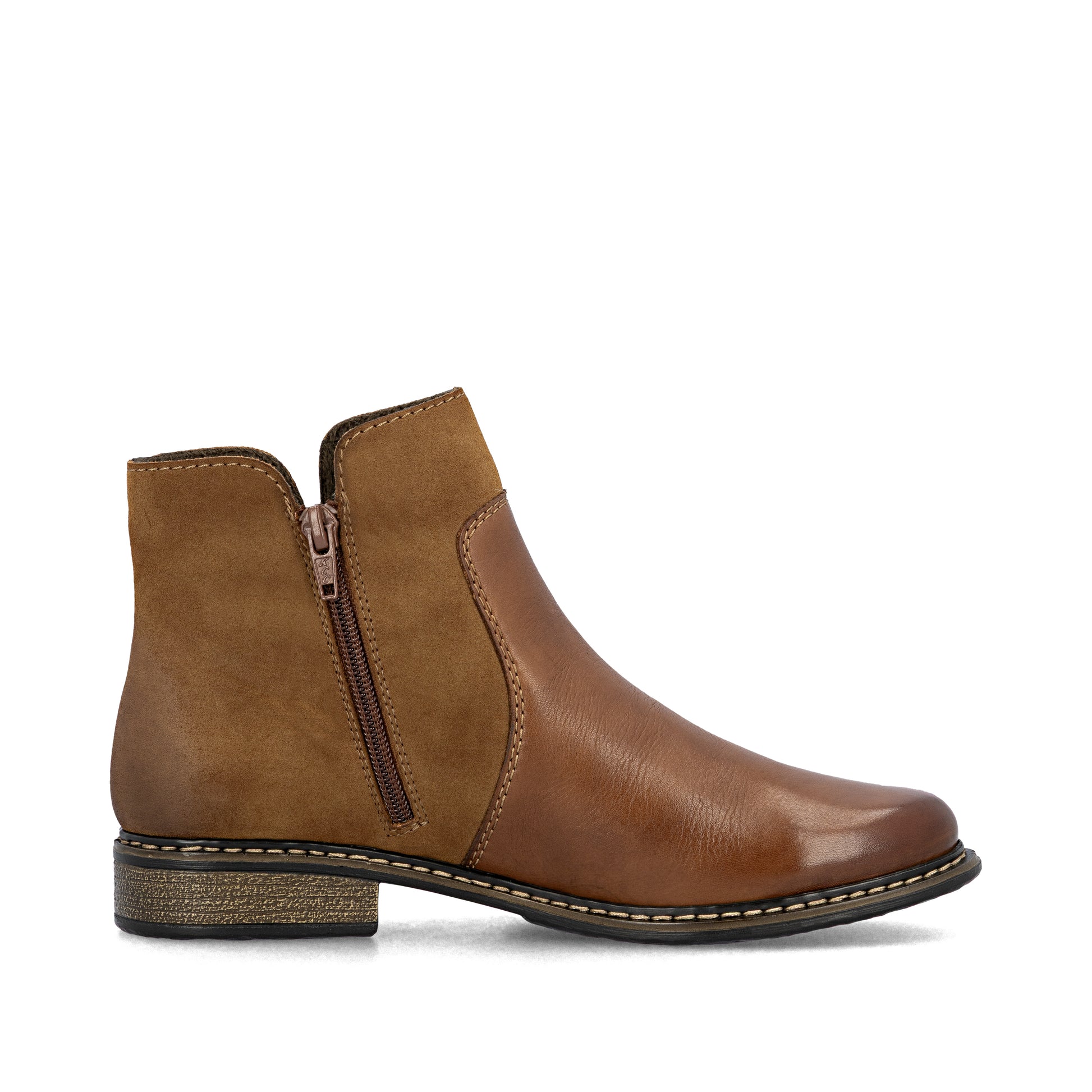 Brown Zip Boots for Women | Rieker Z4951-24