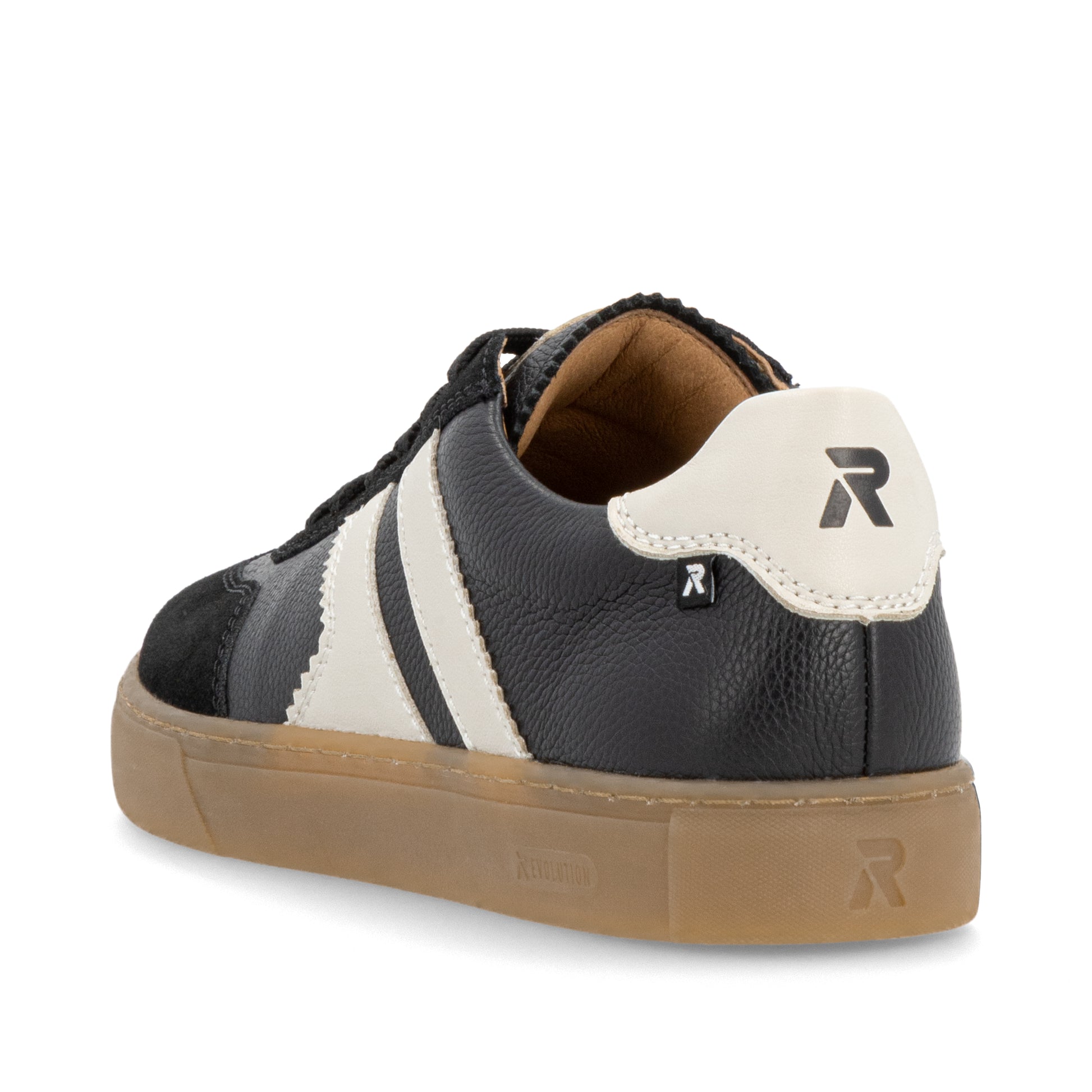 Black Elasticated Shoes for Men | Rieker Sport U0707-00