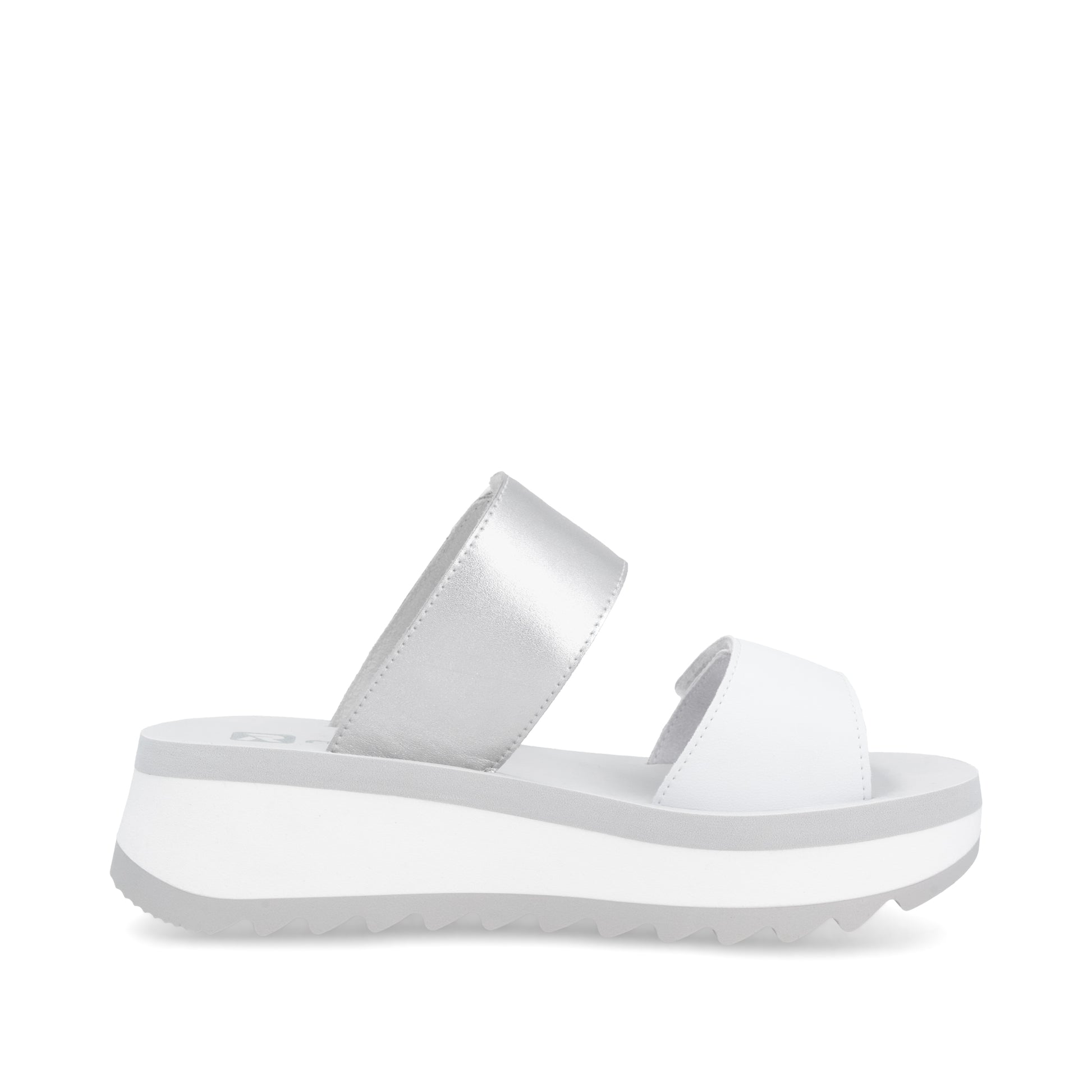 White Hook & Loop Sandals for Women | Rieker W3050-90