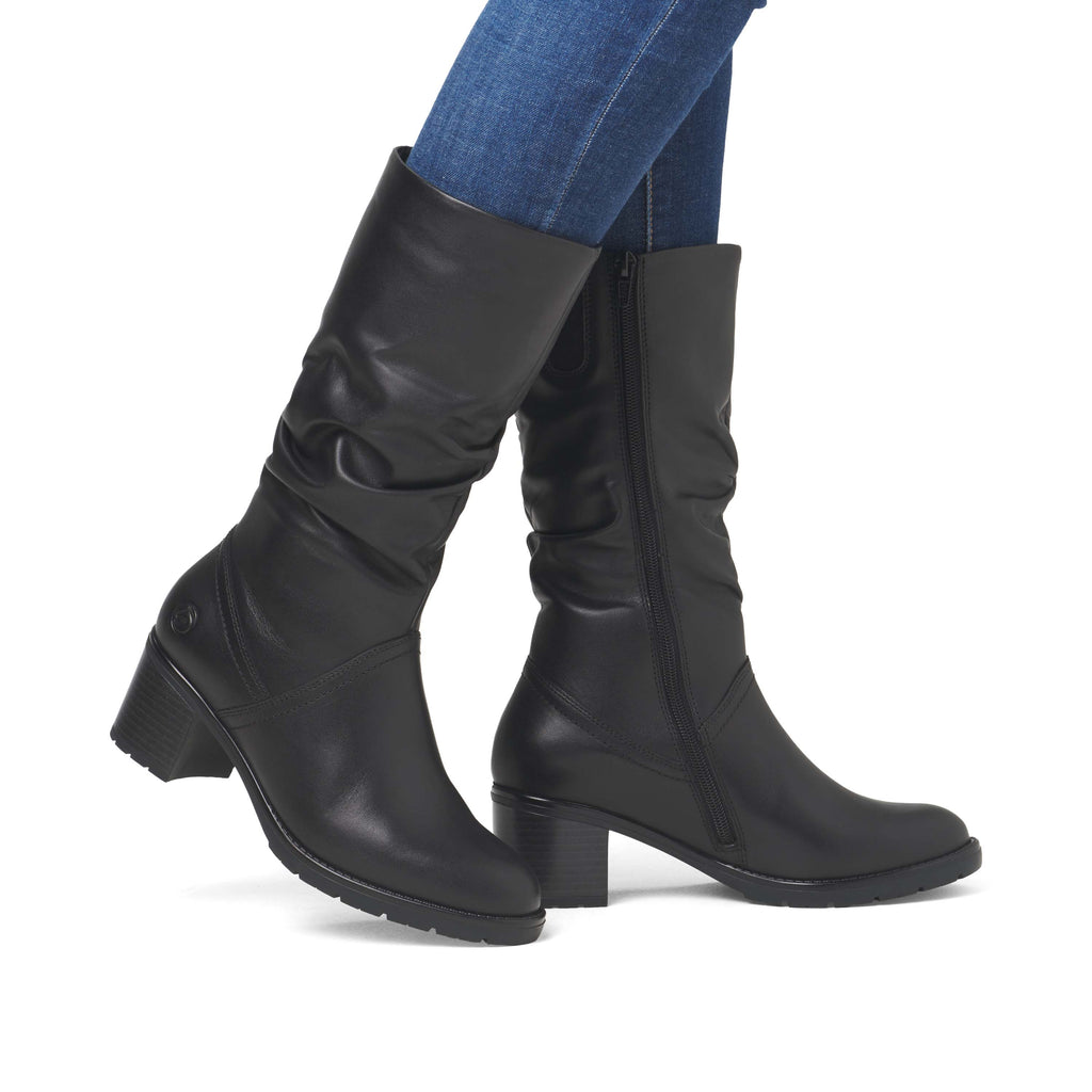 Black Zip Boots for Women | Remonte D2A70-00