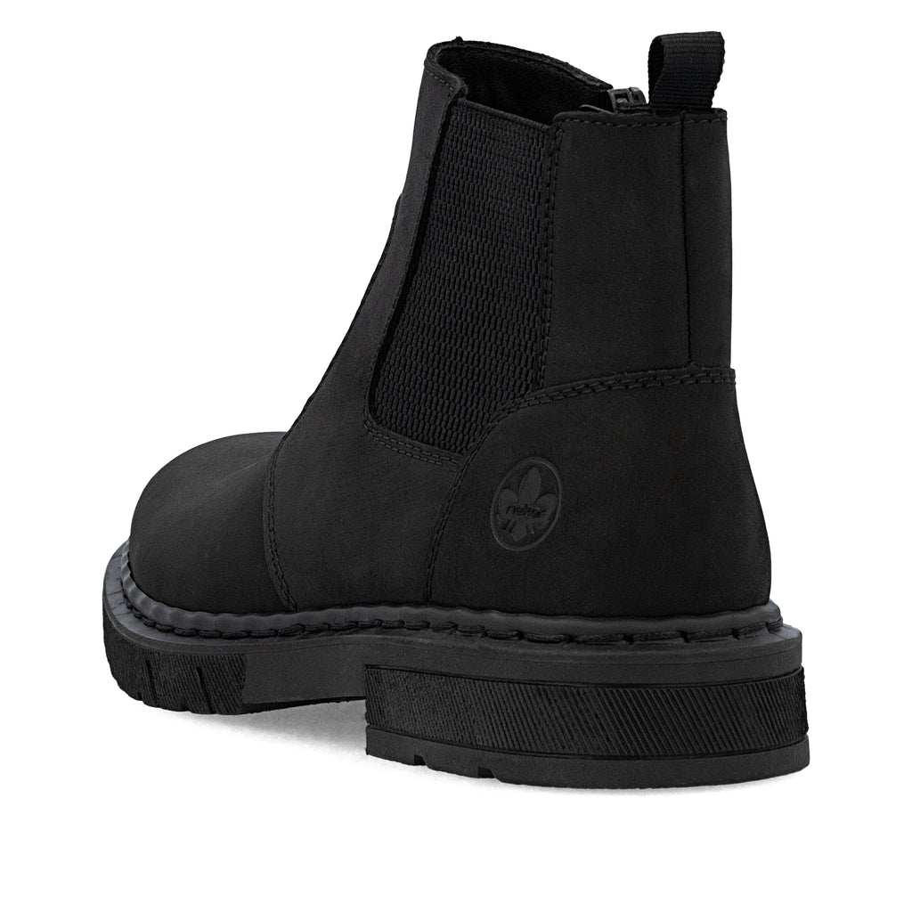Black Zip Boots for Men | Rieker 31650-00