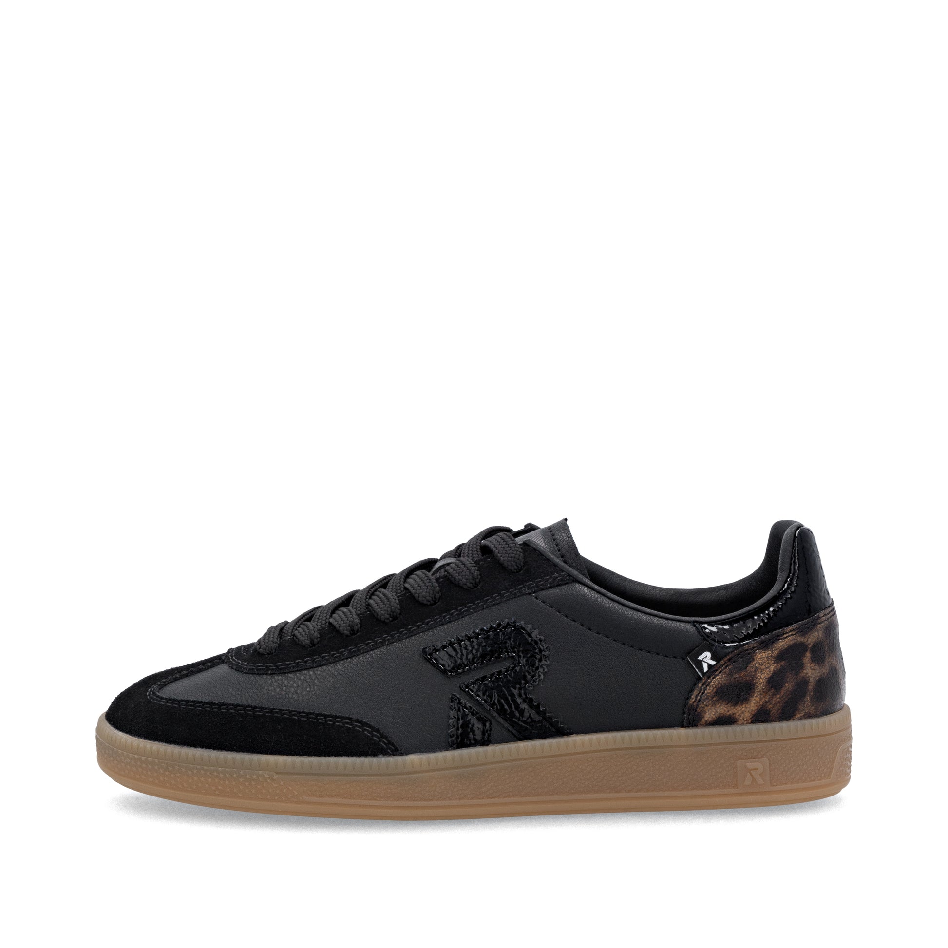 Black Elasticated Shoes for Women | Rieker W2200-03