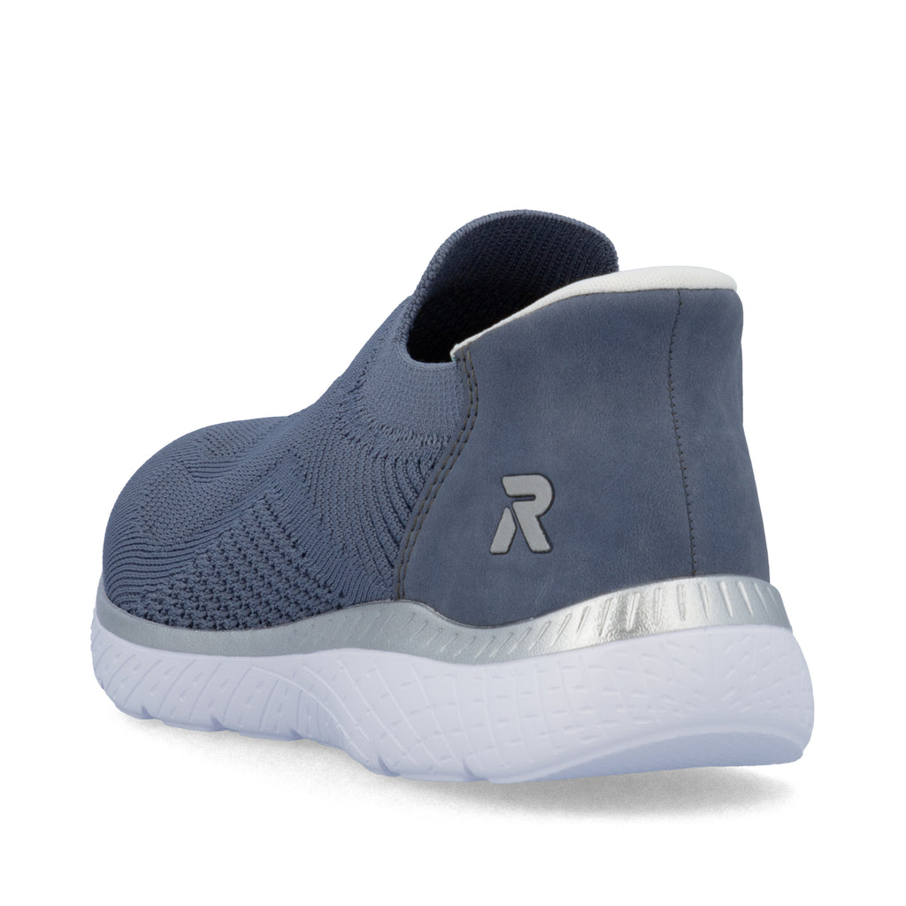 Blue Elasticated Shoes for Women | Rieker M5072-10