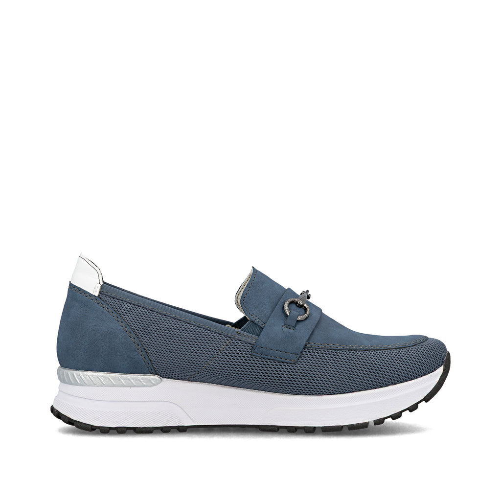 Blue Elasticated Shoes for Women | Rieker N7455-14