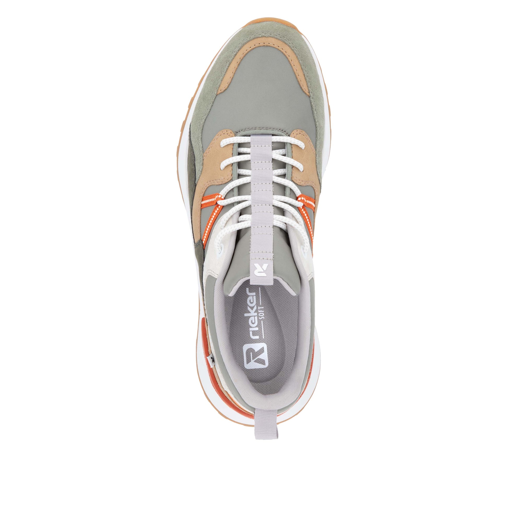 Green Elasticated Shoes for Men | Rieker U1301-52