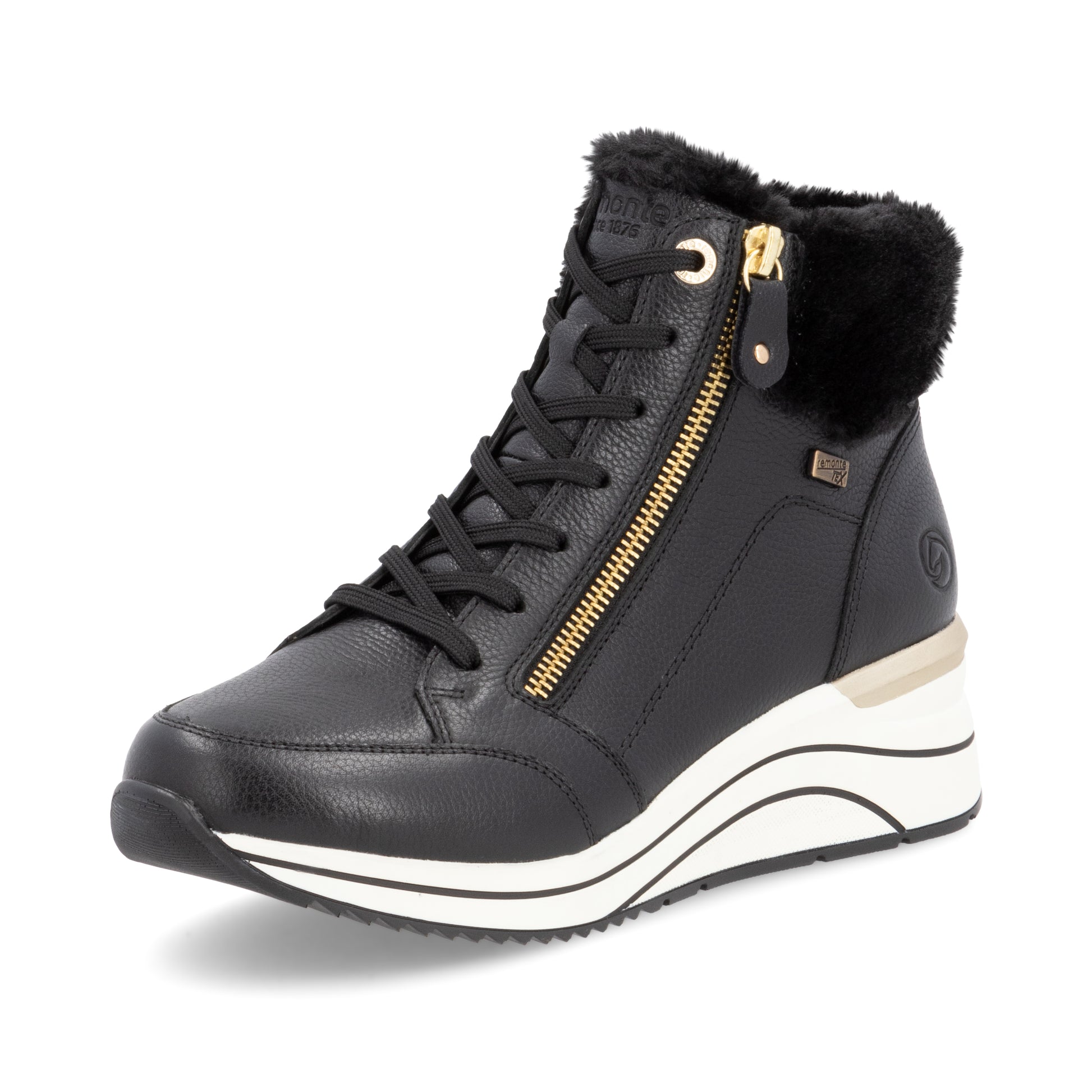 Black Zip Boots for Women | Remonte D0T77-02
