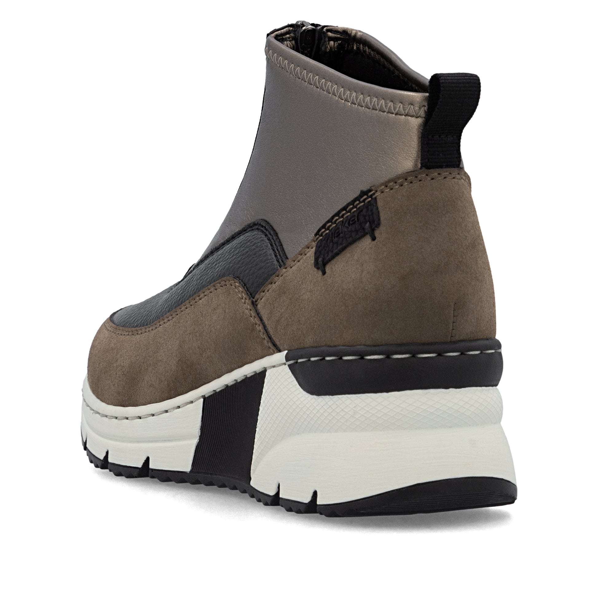 Brown Zip Boots for Women | Rieker N6352-25