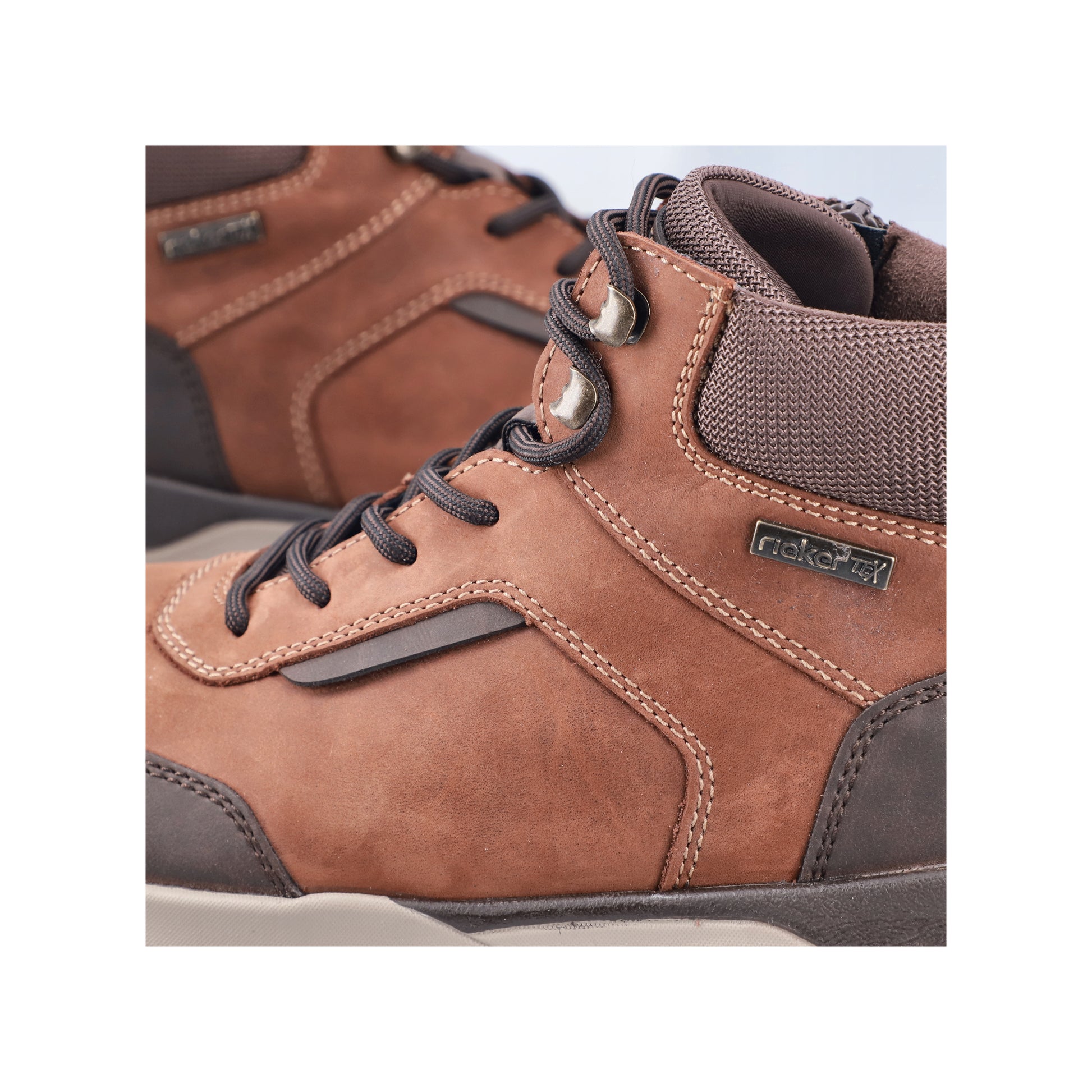 Brown Zip Boots for Men | Rieker 06030-24