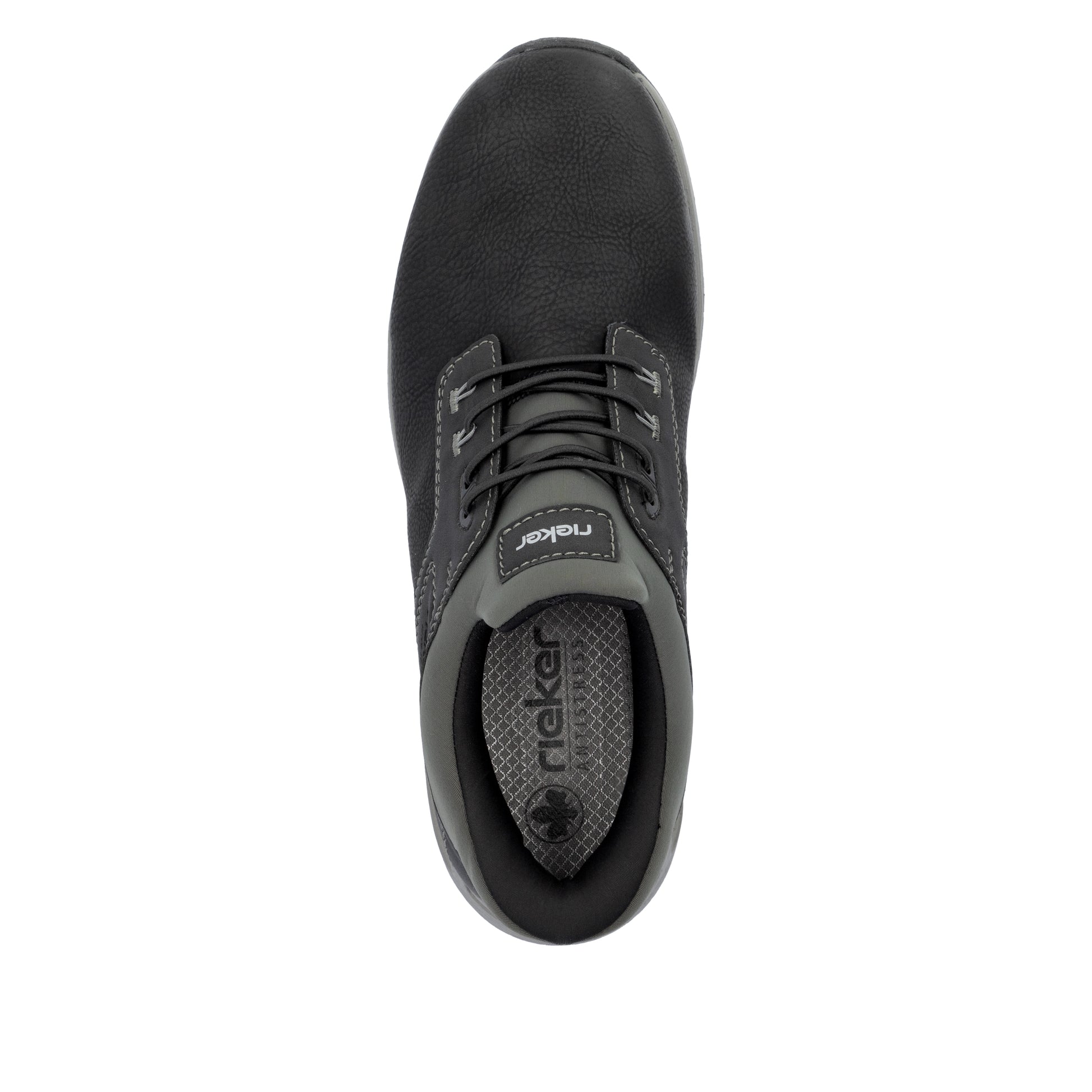 Black Elasticated Shoes for Men | Rieker B1051-00