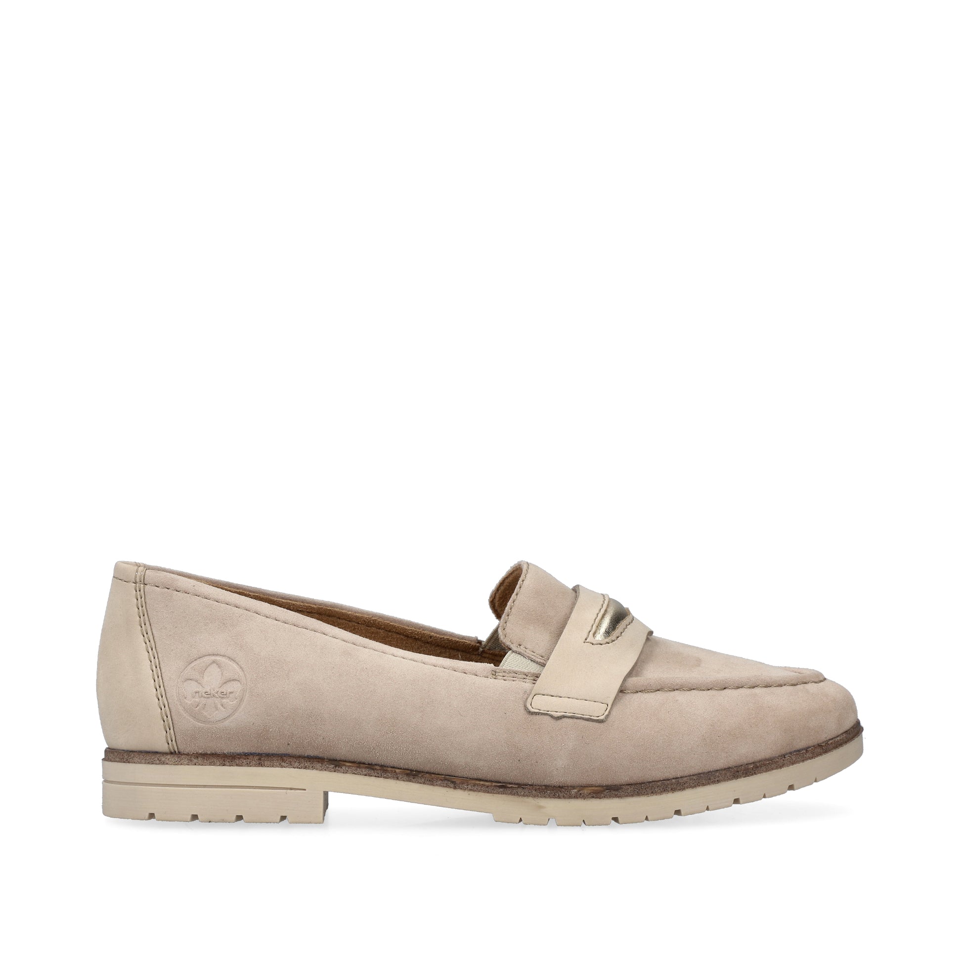 Beige Elasticated Shoes for Women | Rieker 45301-60