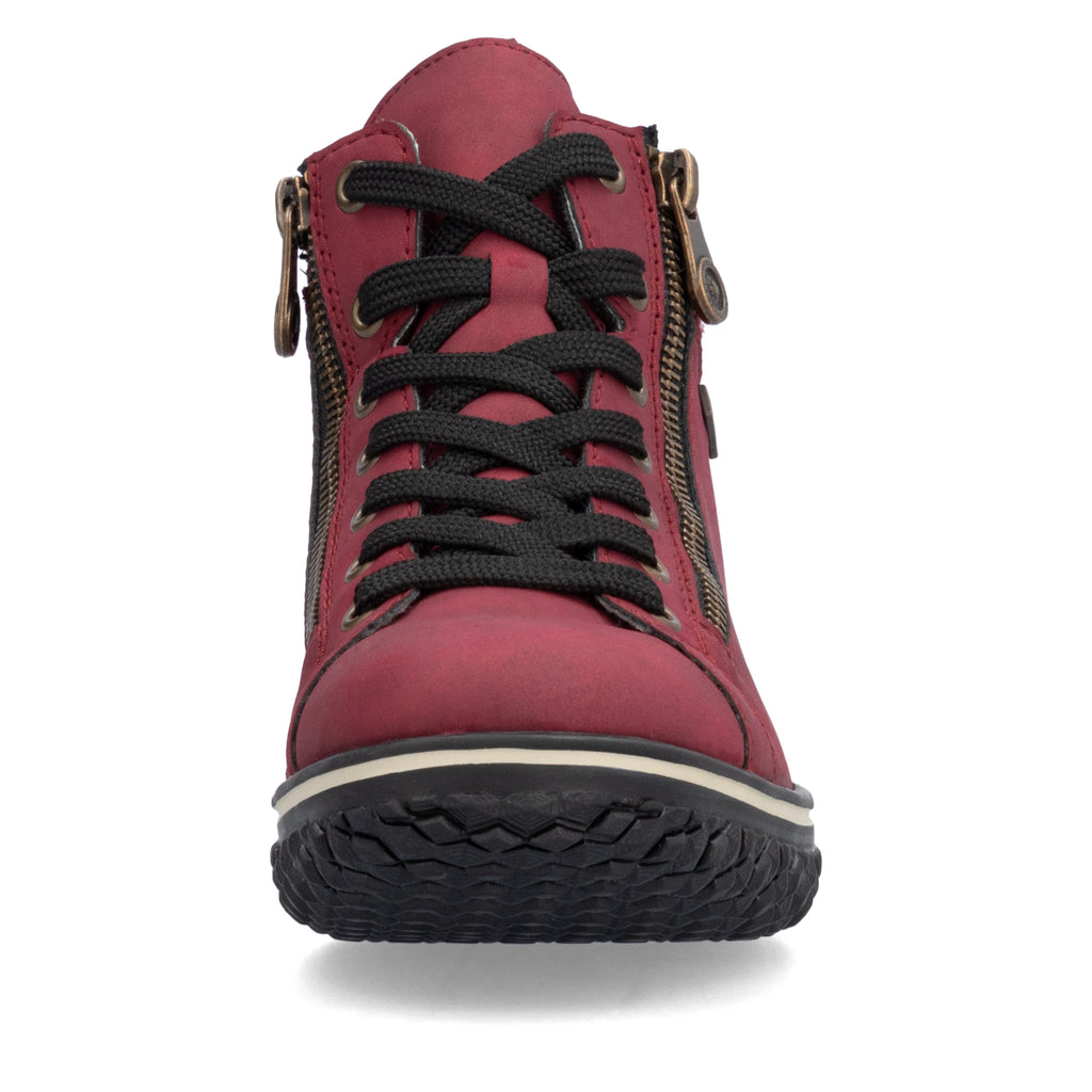 Red Zip Boots for Women | Rieker Z4263-35