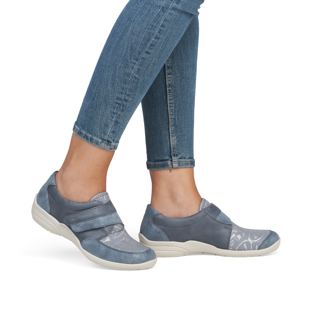 Blue Hook & Loop Shoes for Women | Remonte R7600-14