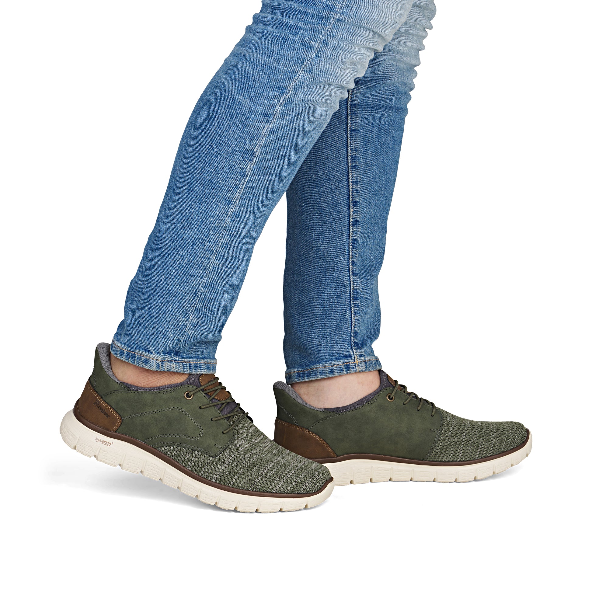 Green Elasticated Shoes for Men | Rieker B6658-52