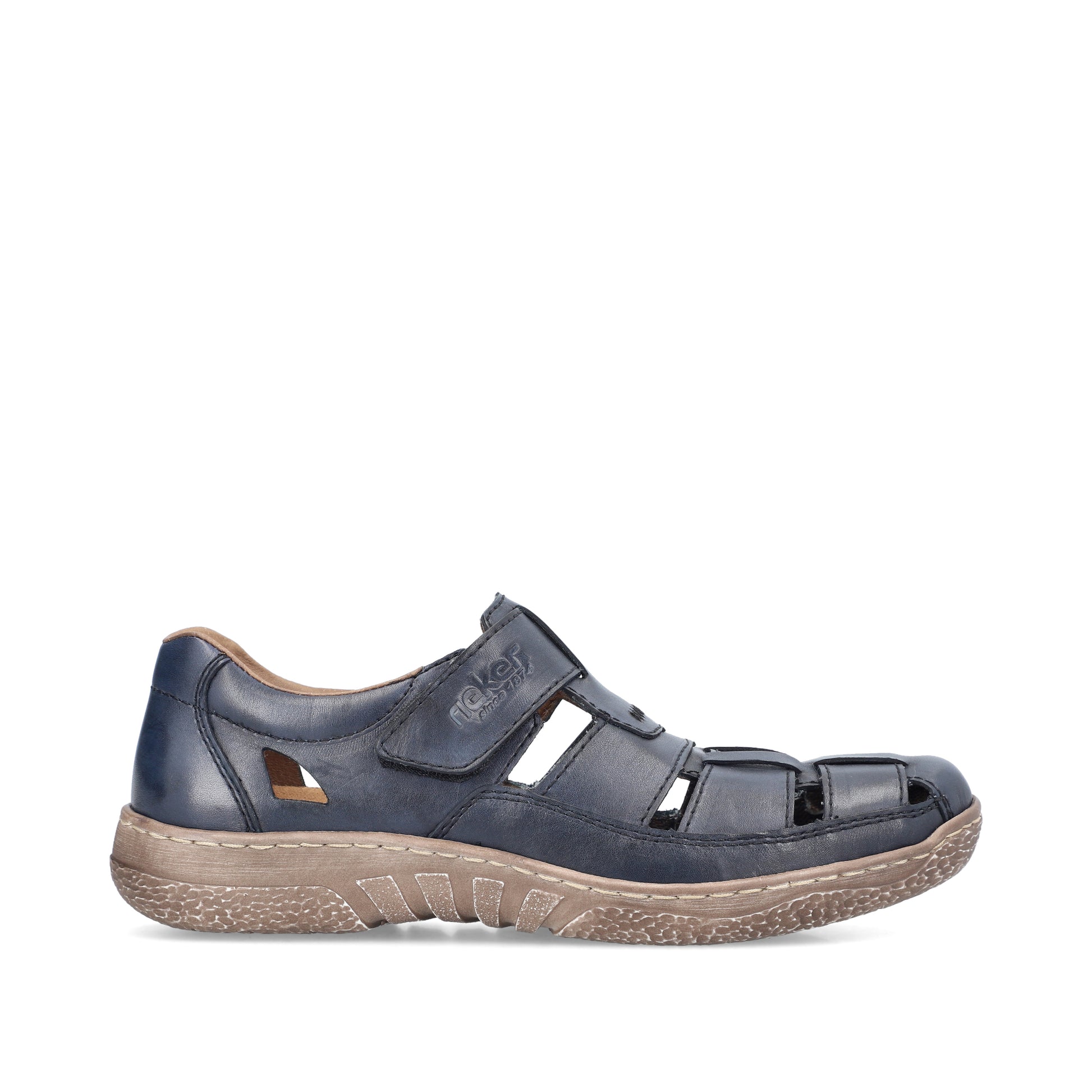 Blue Hook & Loop Shoes for Men | Rieker 03578-14