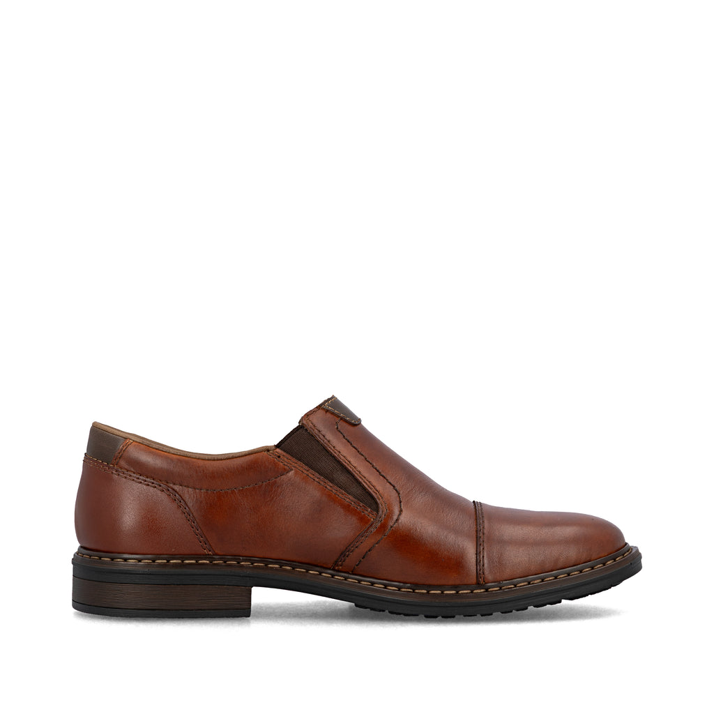 Brown Elasticated Shoes for Men | Rieker 17659-23