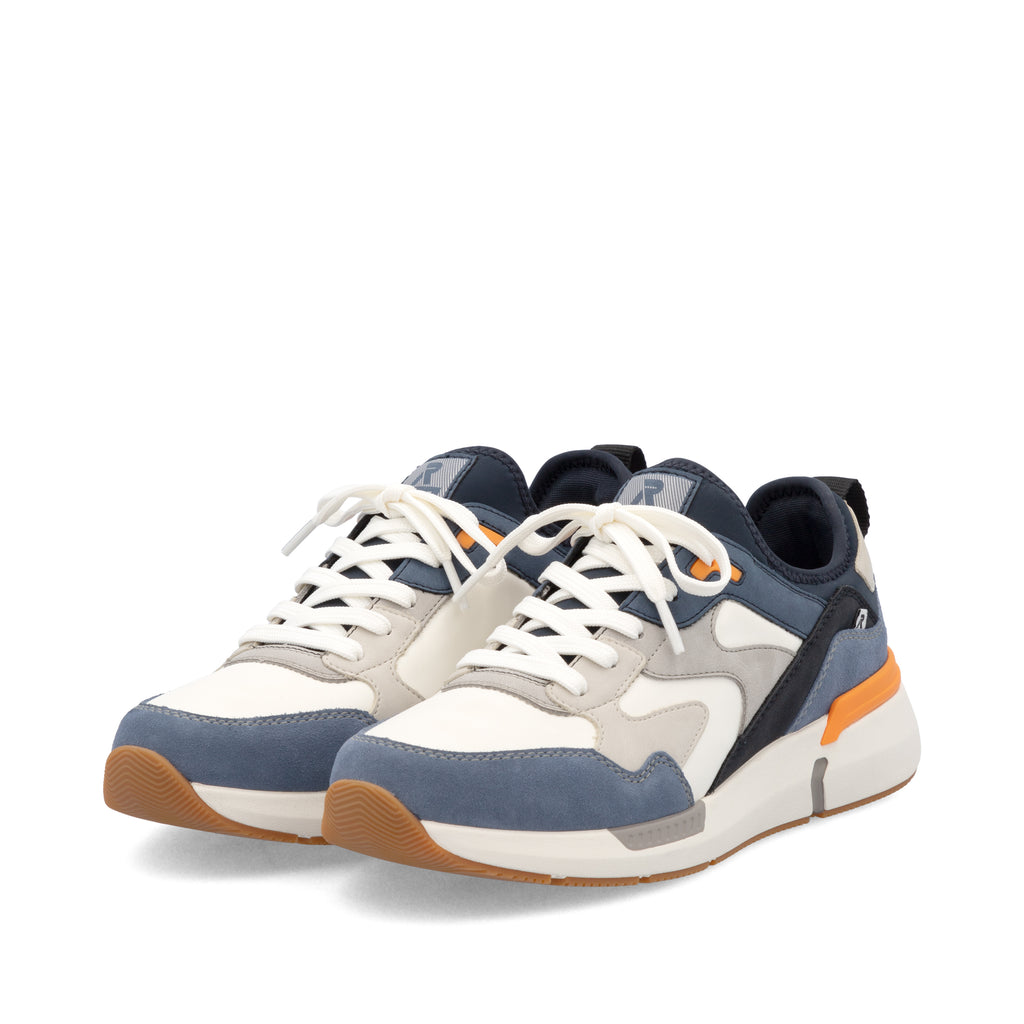 Blue Elasticated Shoes for Men | Rieker U1403-14