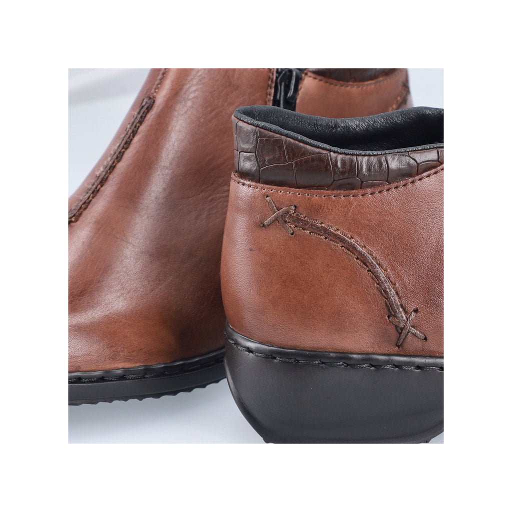 Brown Zip Boots for Women | Rieker L3882-24