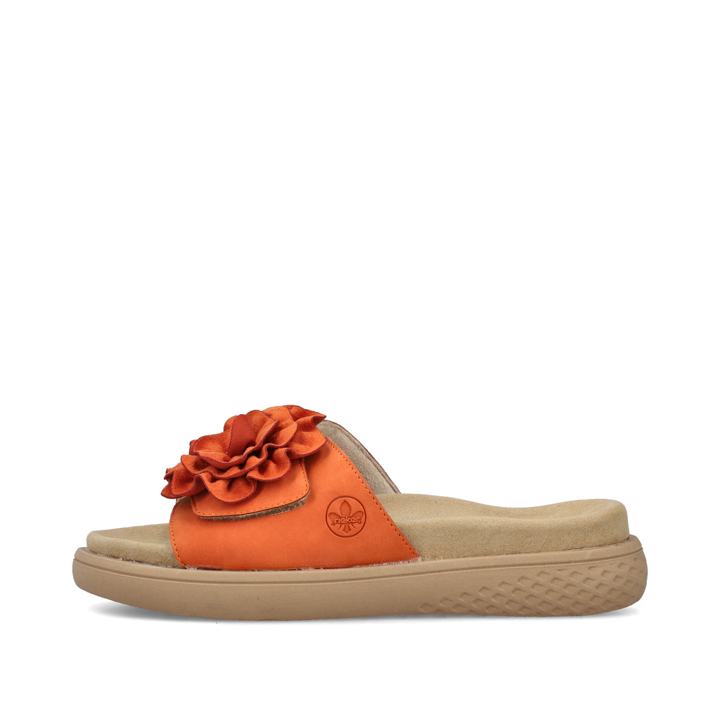 Orange Hook & Loop Sandals for Women | Rieker V1562-38
