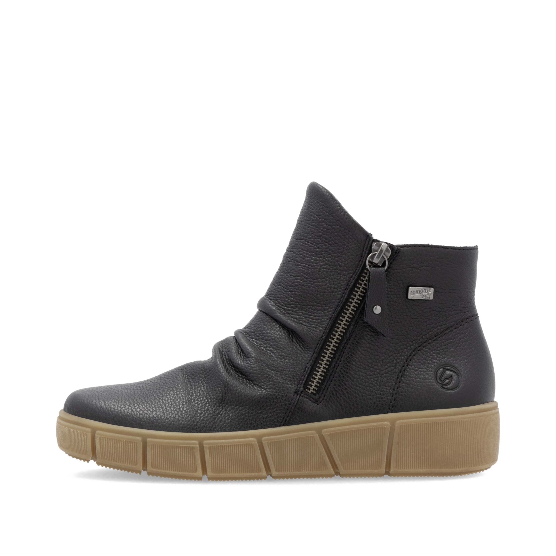 Black Zip Boots for Women | Remonte D1T73-00