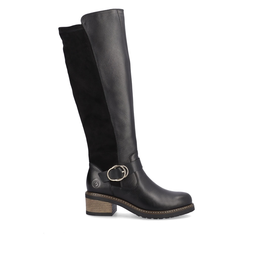 Black Zip Boots for Women | Remonte D1A73-01