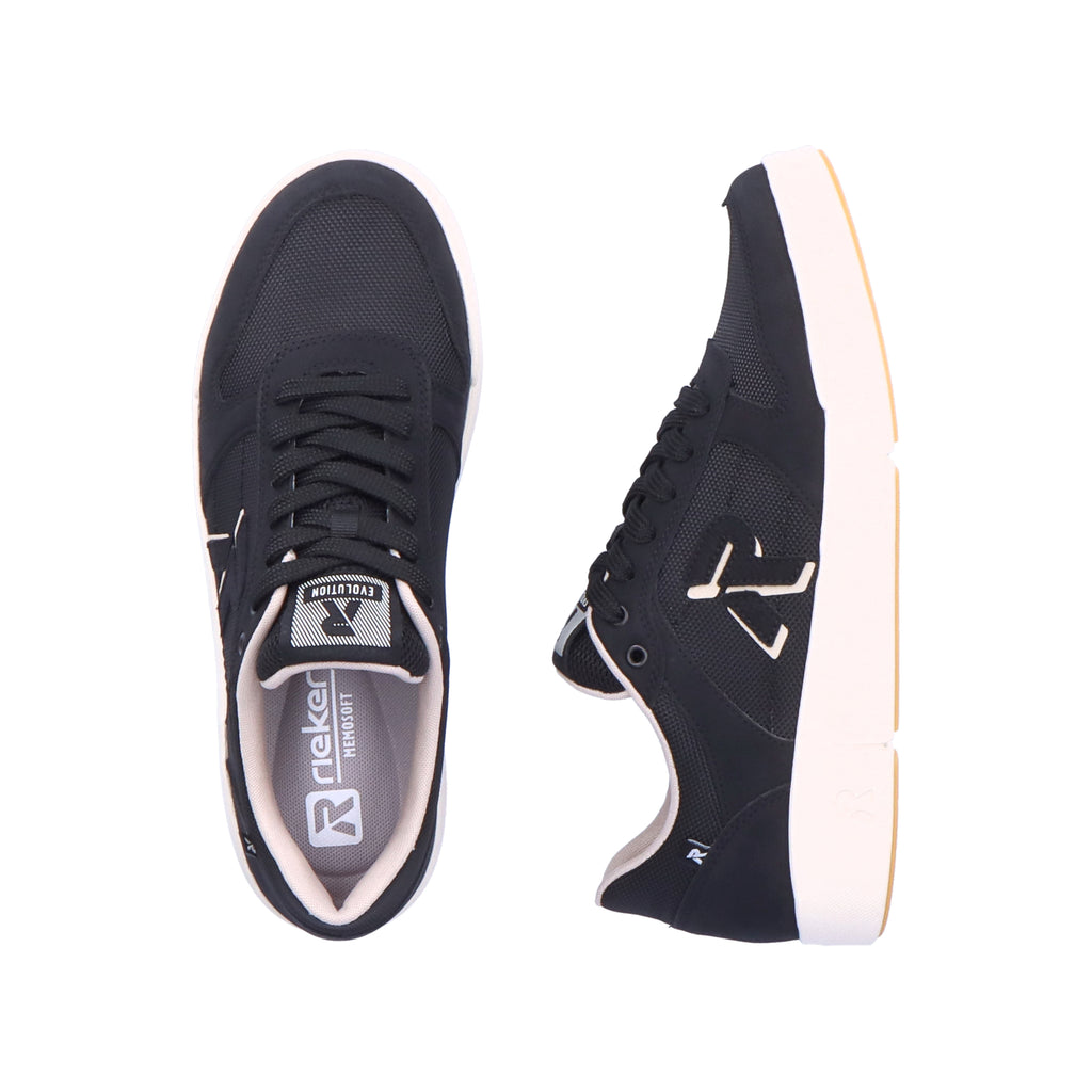 Black Lace-Up Shoes for Women | Rieker Sport 41905-00