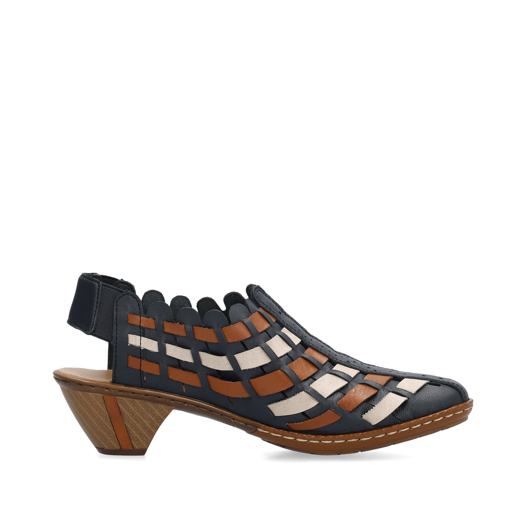 Blue Elasticated Shoes for Women | Rieker 46778-14