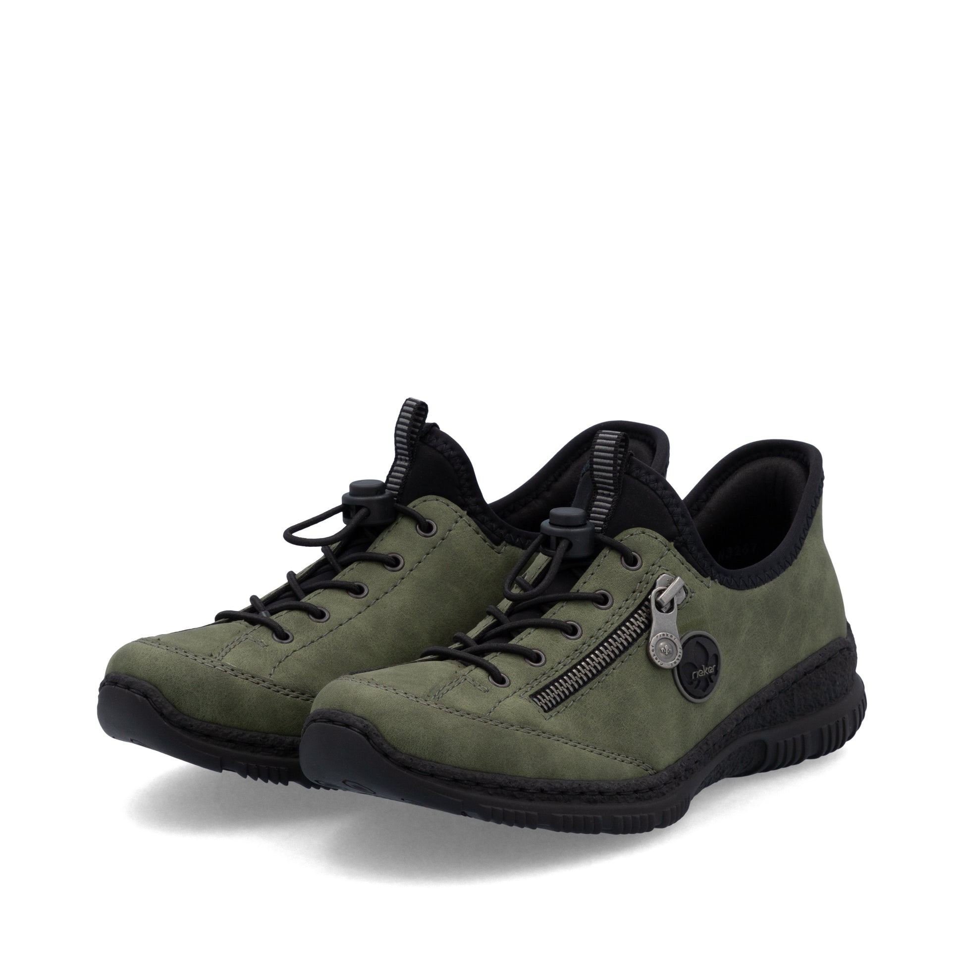 Green Elasticated Shoes for Women | Rieker N3267-54