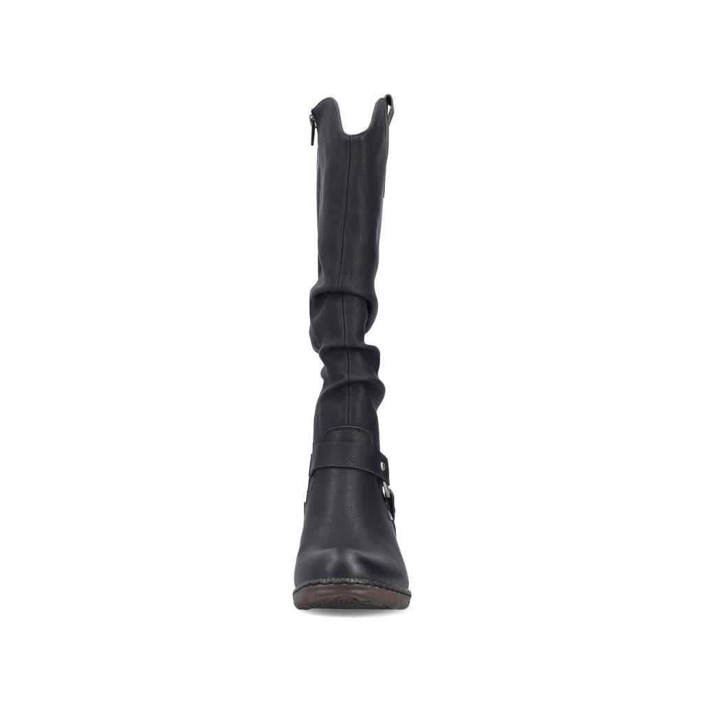 Black Zip Boots for Women | Rieker 93670-00