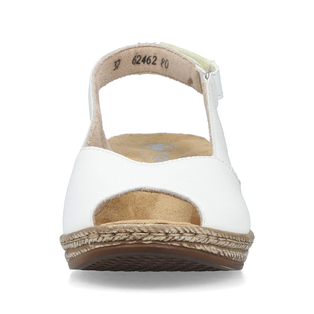 Rieker Women's Wedge Sandal - White | 62462-80